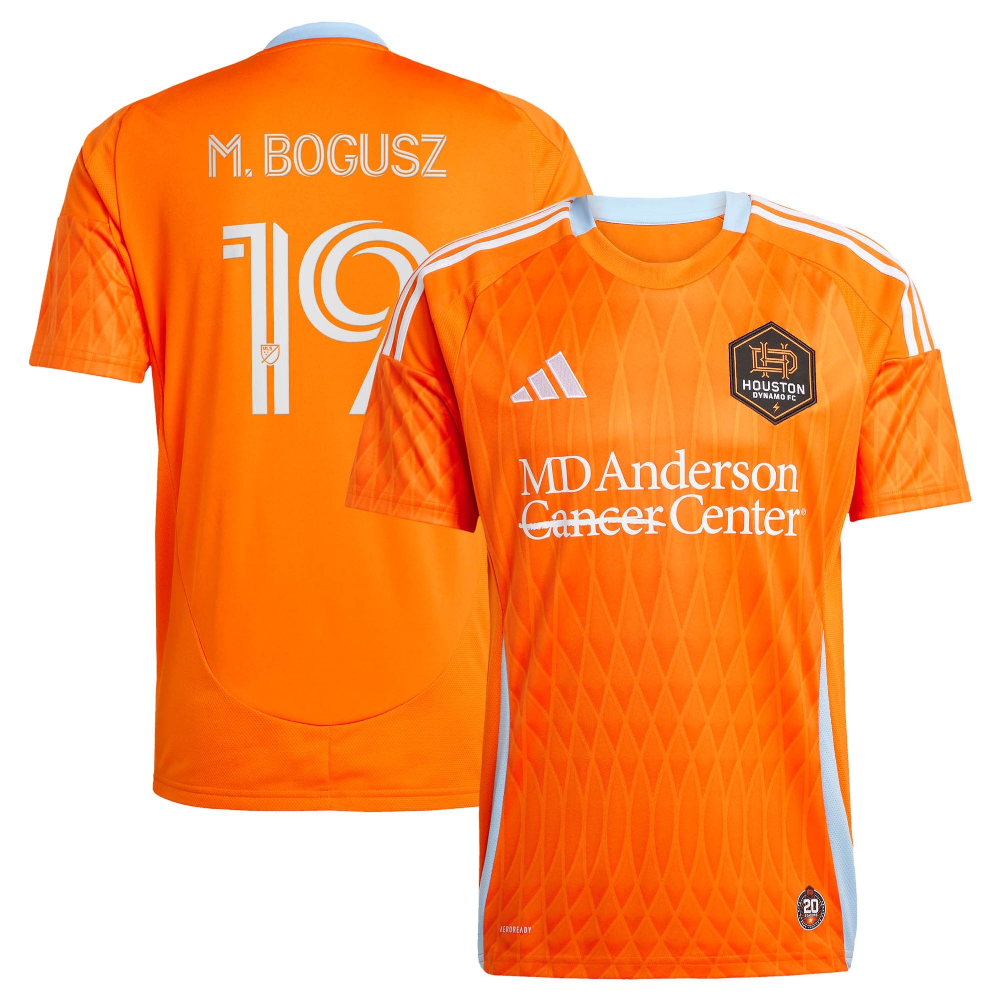 Mateusz Bogusz Houston Dynamo Fc 2025 Season 20 Replica Jersey Orange