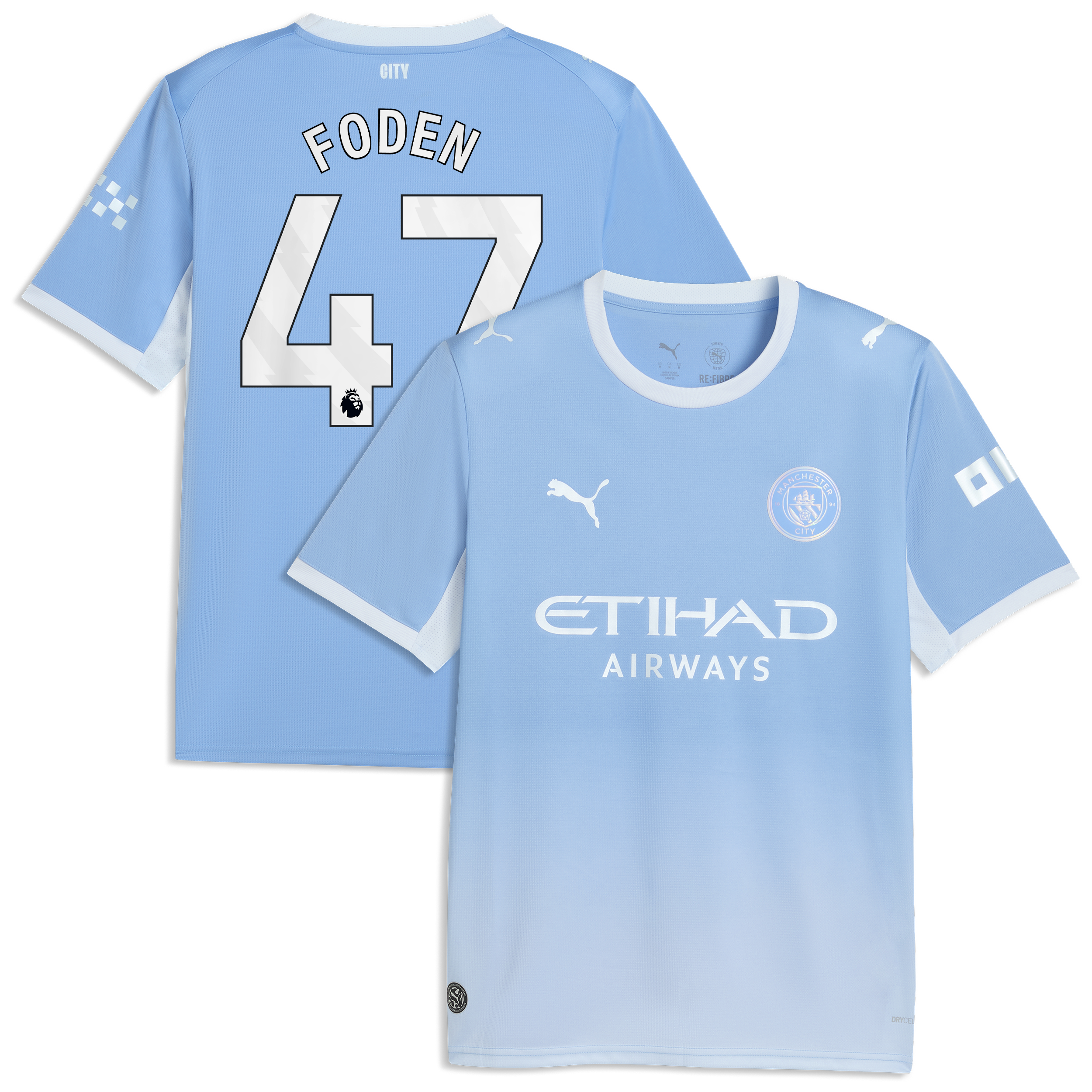 Phil Foden Manchester City 2026/27 Home Replica Jersey Light Blue