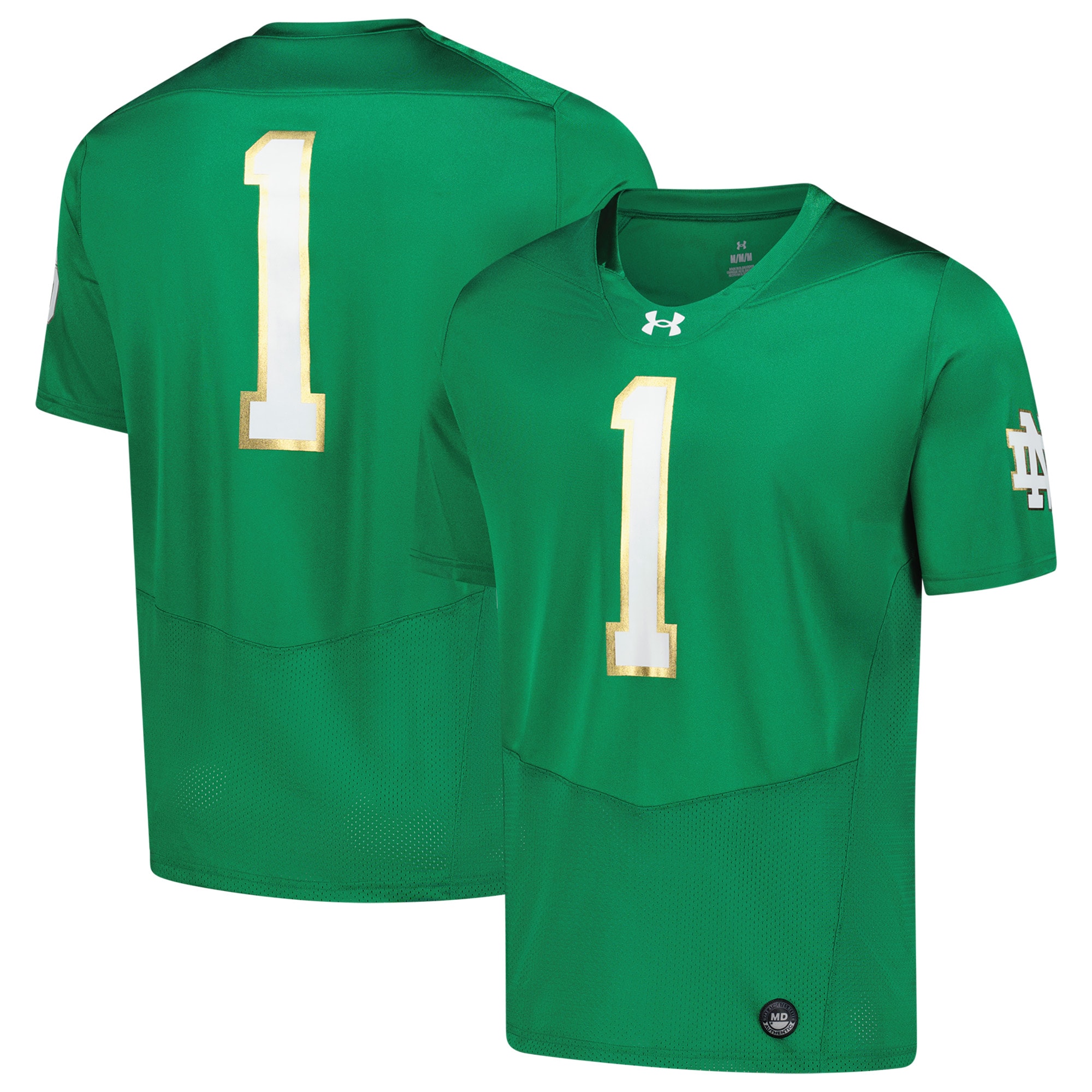 Notre Dame Fighting Irish Replica Football Jersey Green