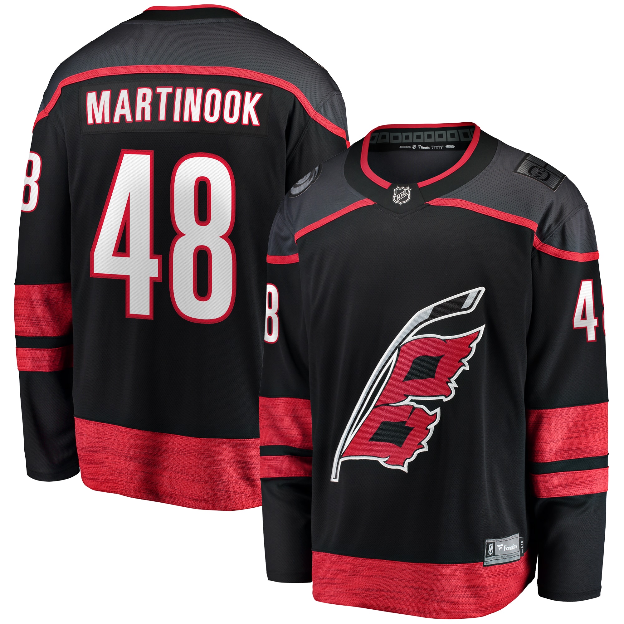 Jordan Martinook Carolina Hurricanes Home Breakaway Jersey Black