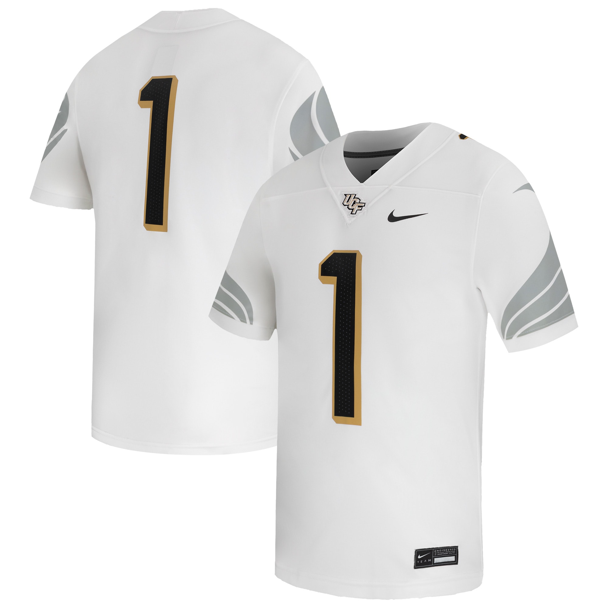 1 Ucf Knights Away Game Football Jersey White