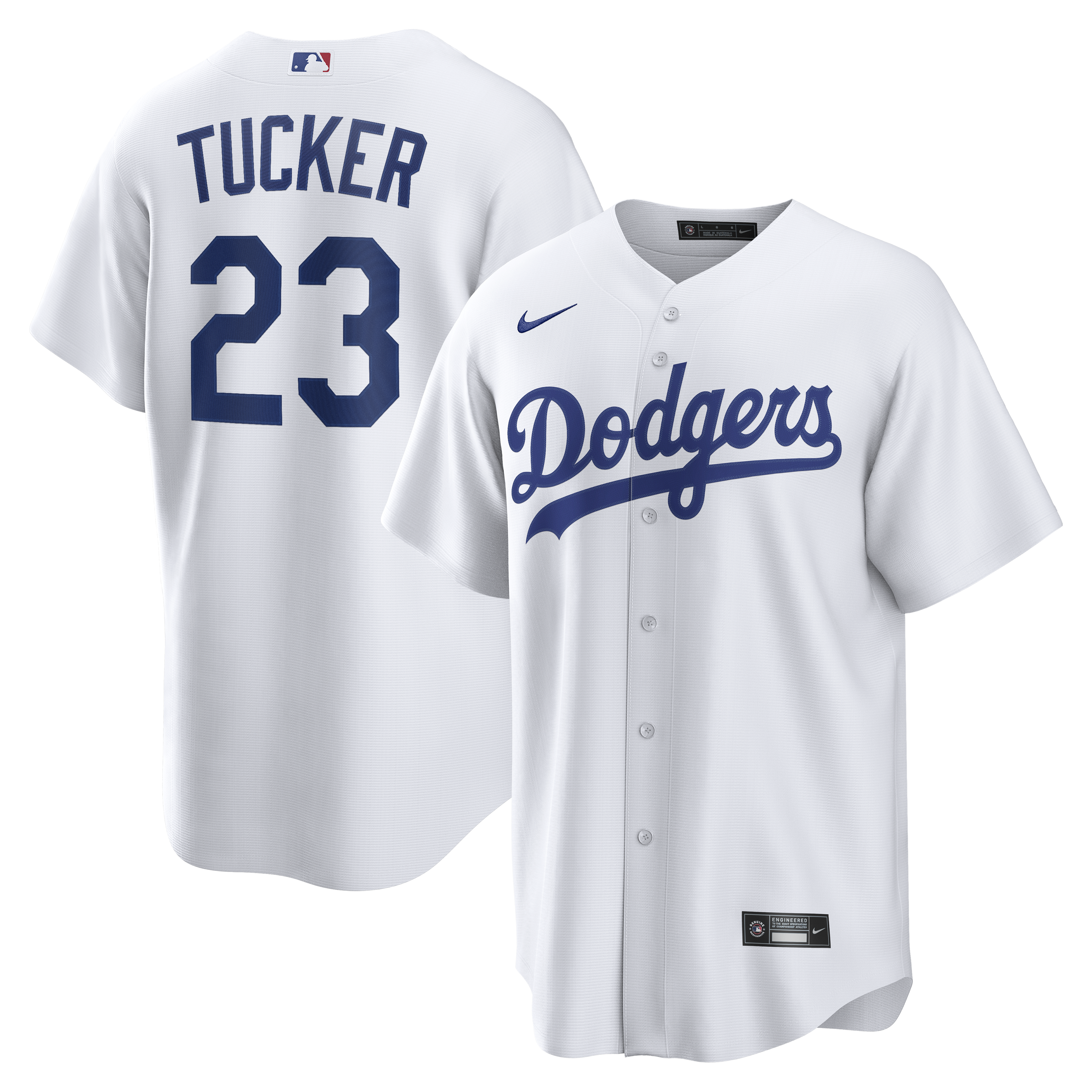 Kyle Tucker Los Angeles Dodgers Home Replica Jersey White
