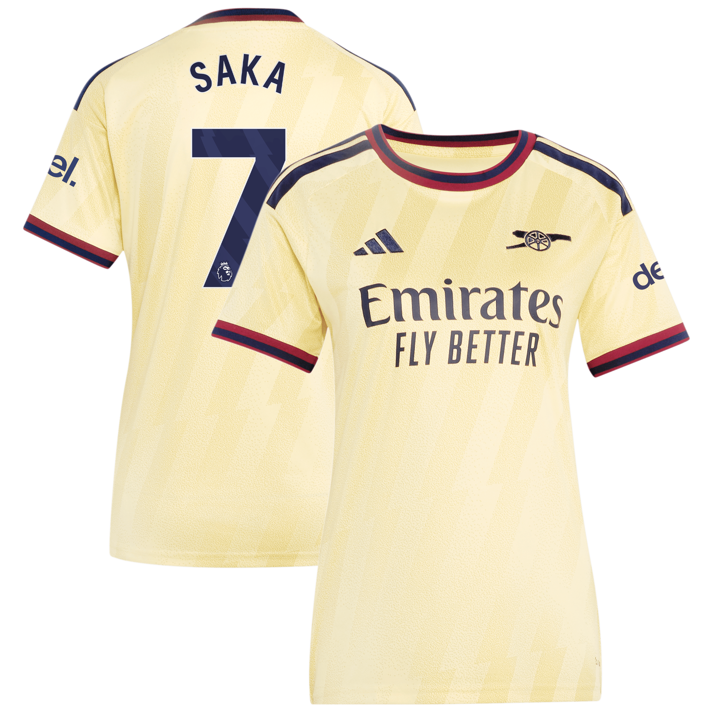 Bukayo Saka Arsenal 2026/27 Third Replica Jersey Yellow Men