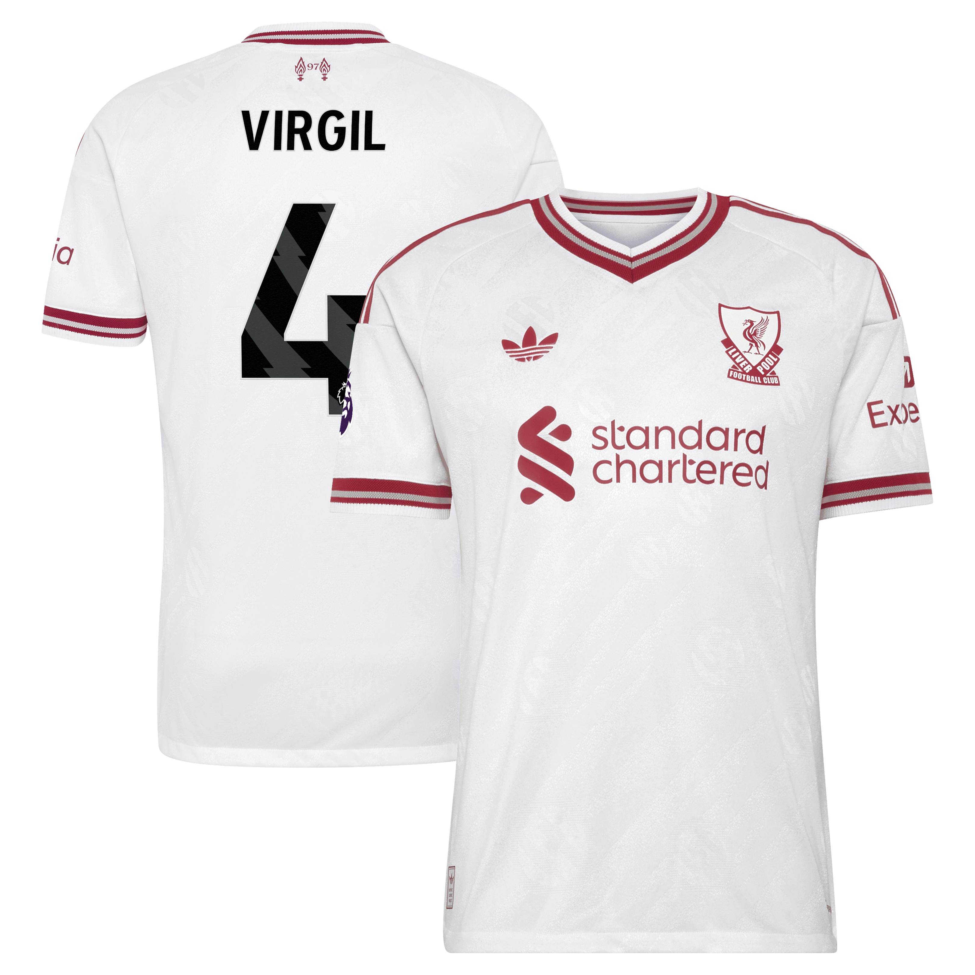 Virgil Van Dijk Liverpool 2026/27 Away On Field Jersey White