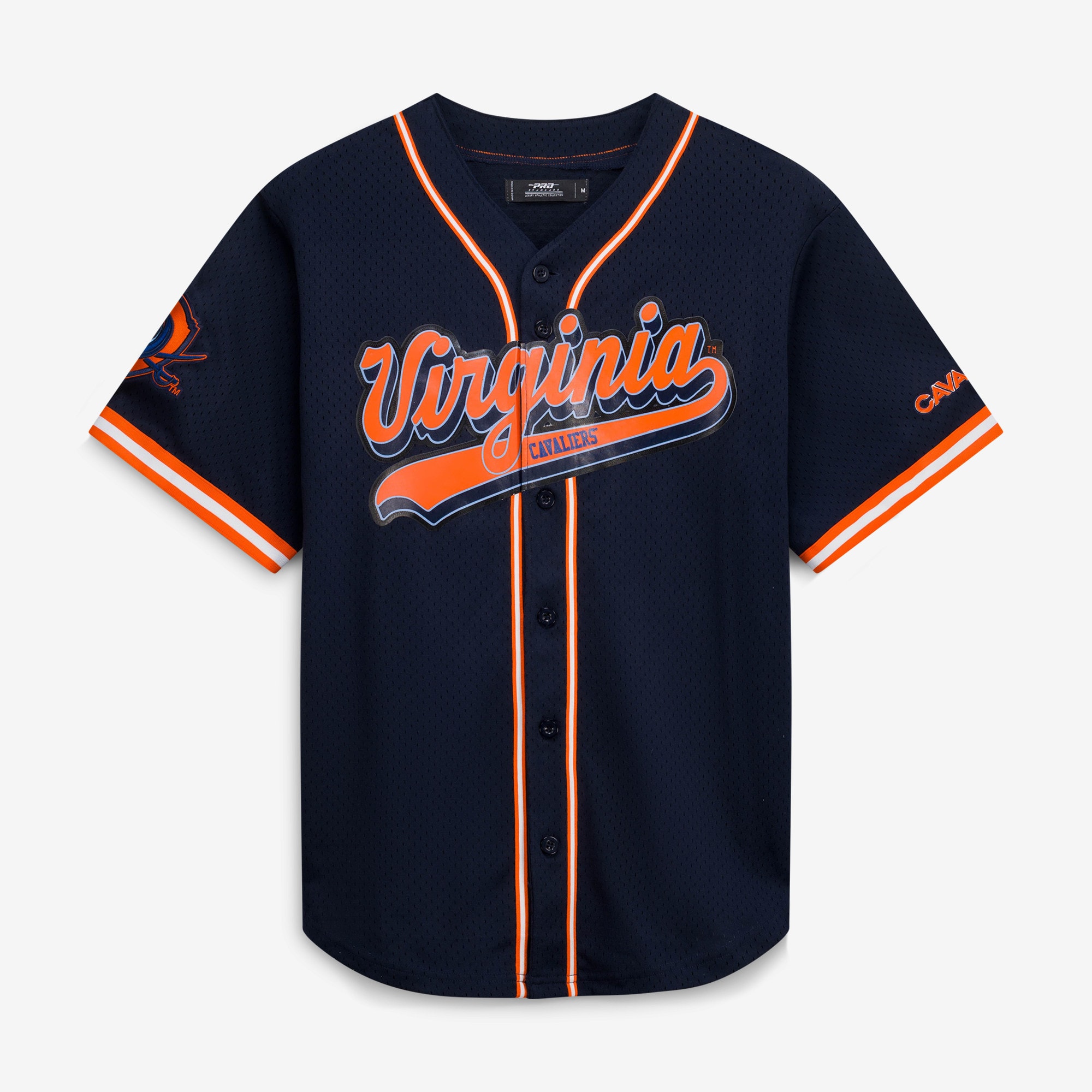Virginia Cavaliers Pro Standard Mesh Full Button Replica Baseball Jersey Navy