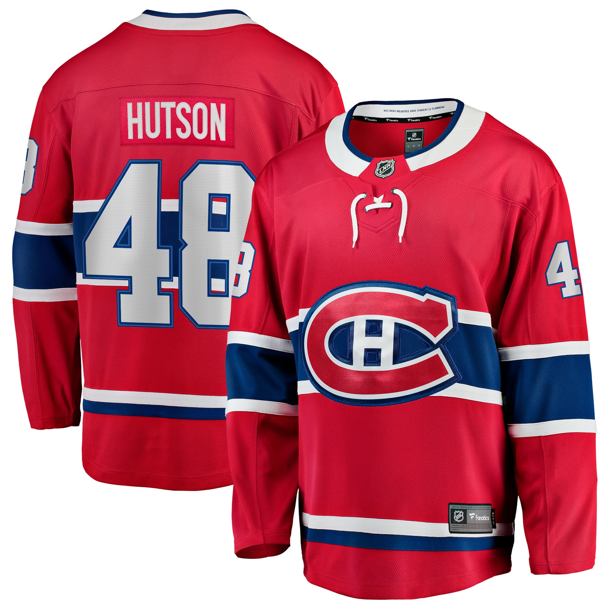 Lane Hutson Montreal Canadiens Home Breakaway Jersey Red