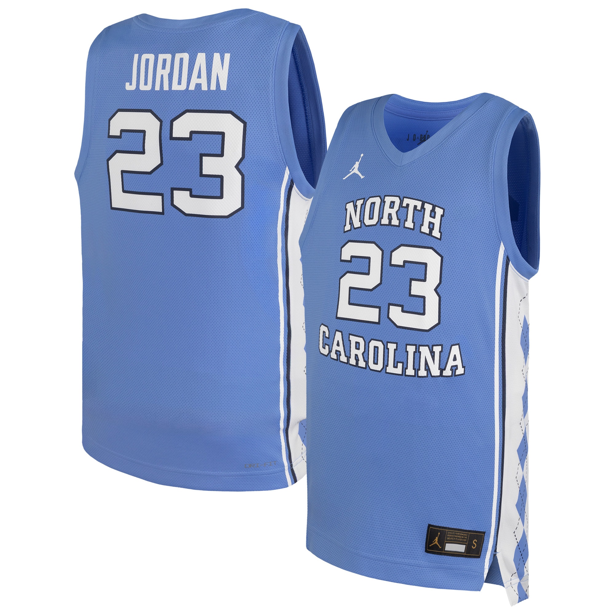 Michael Jordan North Carolina Tar Heels Replica Basketball Jersey Carolina Blue Men