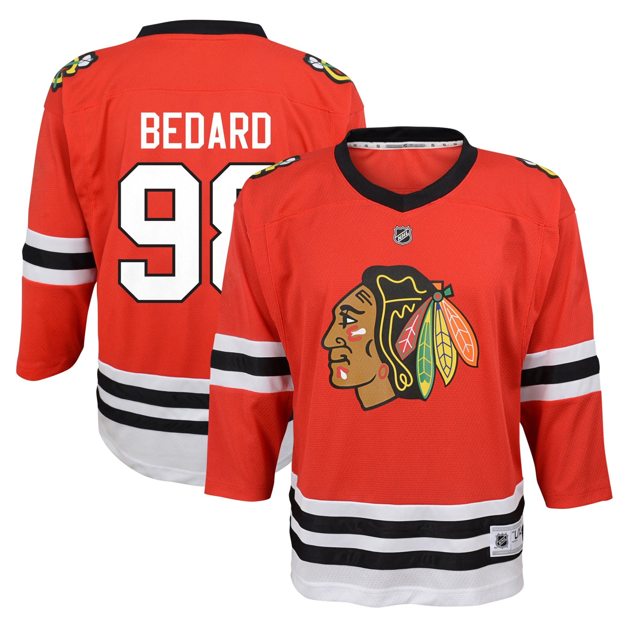 Connor Bedard Chicago Blackhawks Home Replica Player Jersey Red Men