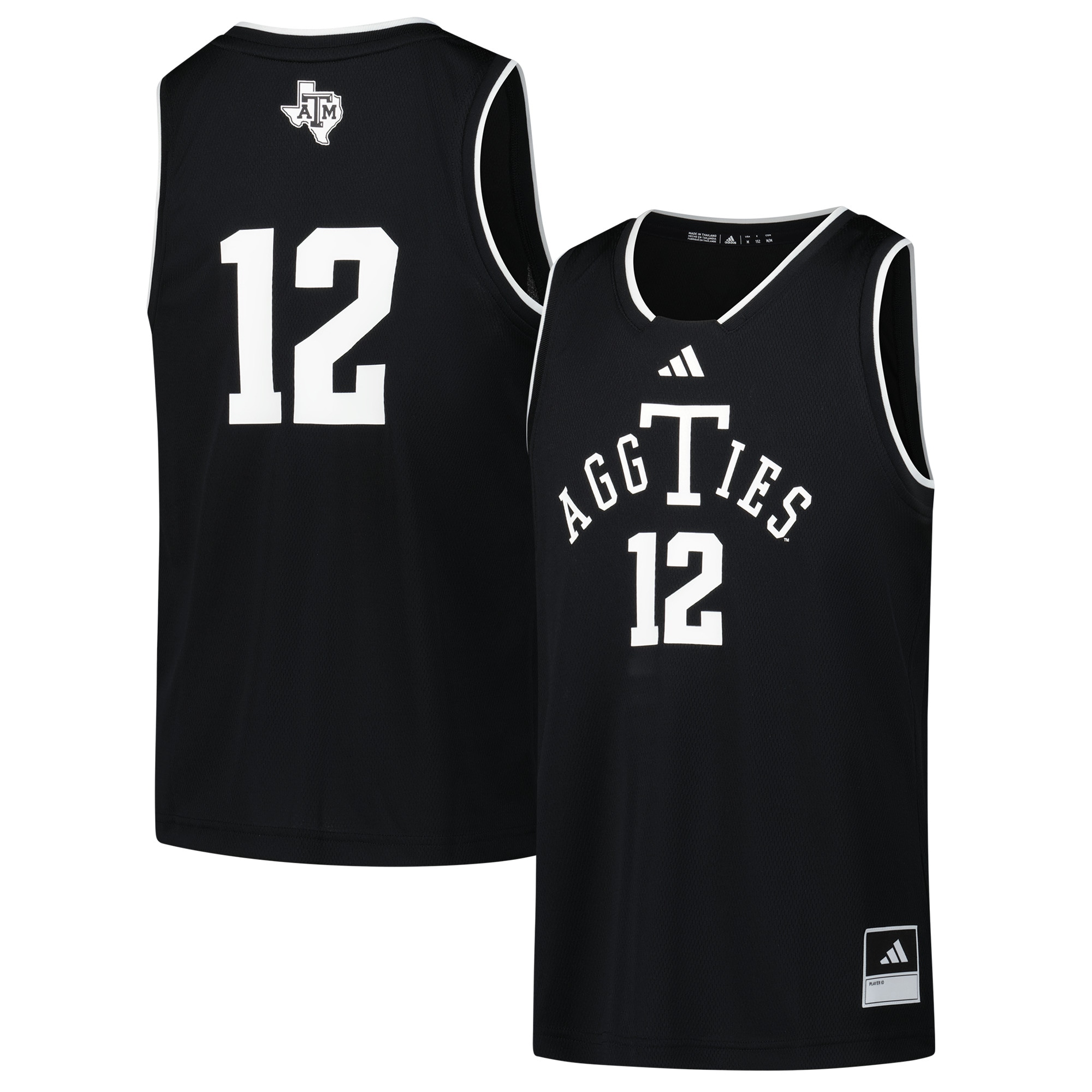 12 Texas A M Aggies Alternate Replica Swingman Jersey Black Men
