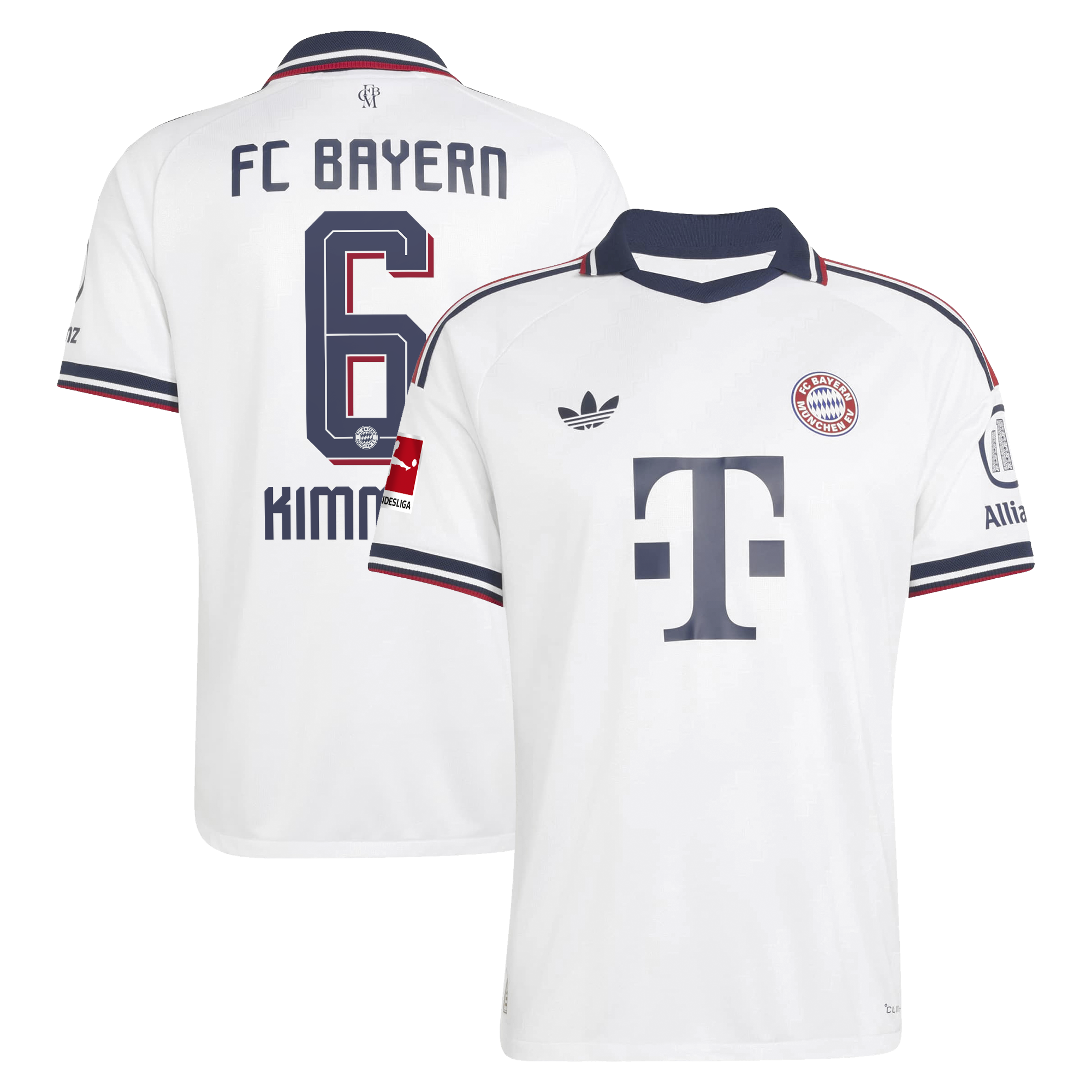 Joshua Kimmich Bayern Munich 2026/27 Away On Field Jersey White