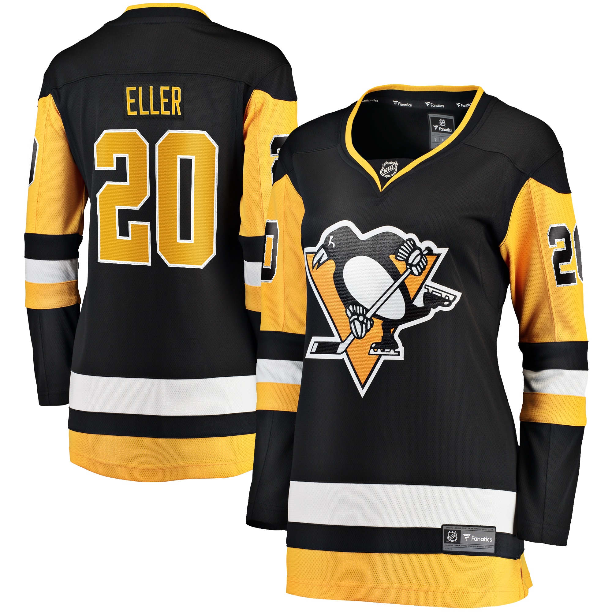 Lars Eller Pittsburgh Penguins Home Breakaway Player Jersey Black Men