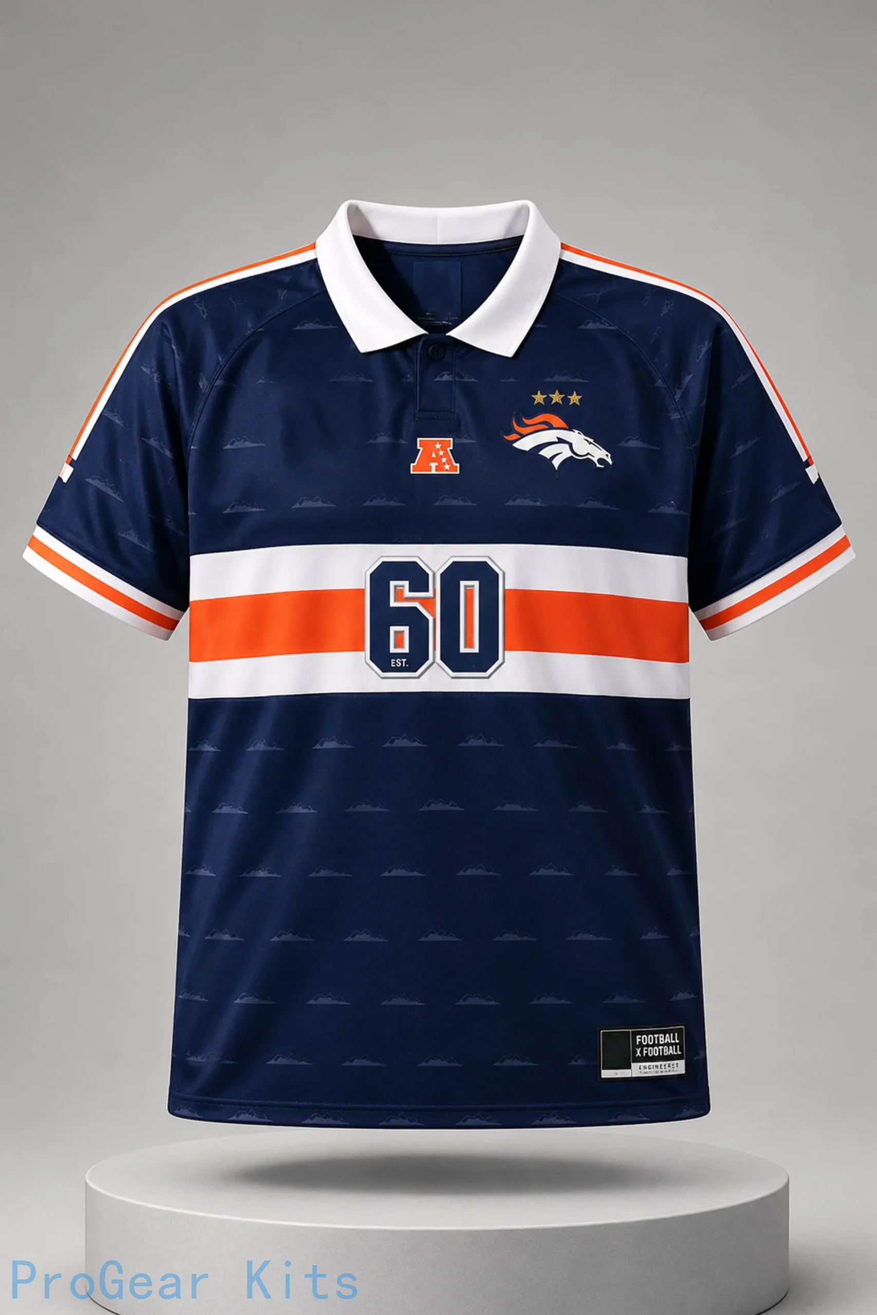 Denver Broncos Football Collared NFL Jersey