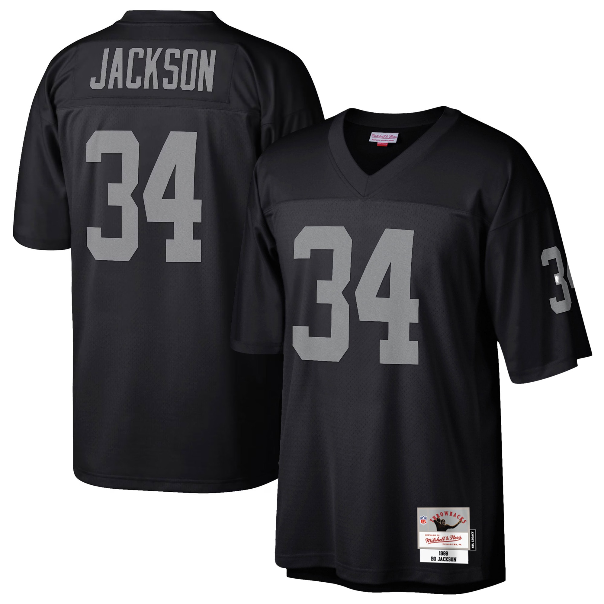 Bo Jackson Las Vegas Raiders Mitchell Ness Legacy Replica Jersey Black