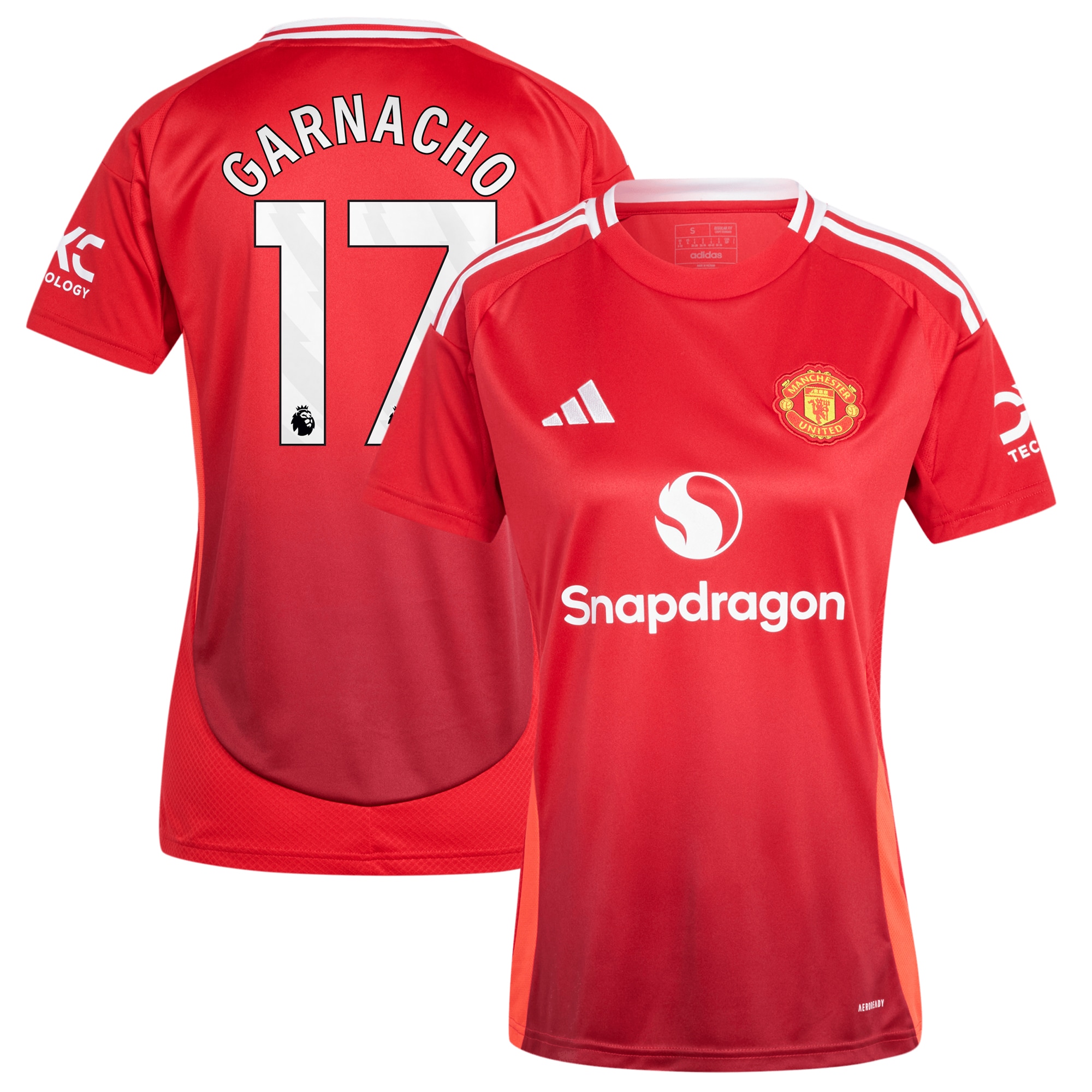 Alejandro Garnacho Manchester United 2024/25 Home Replica Player Jersey Red Men