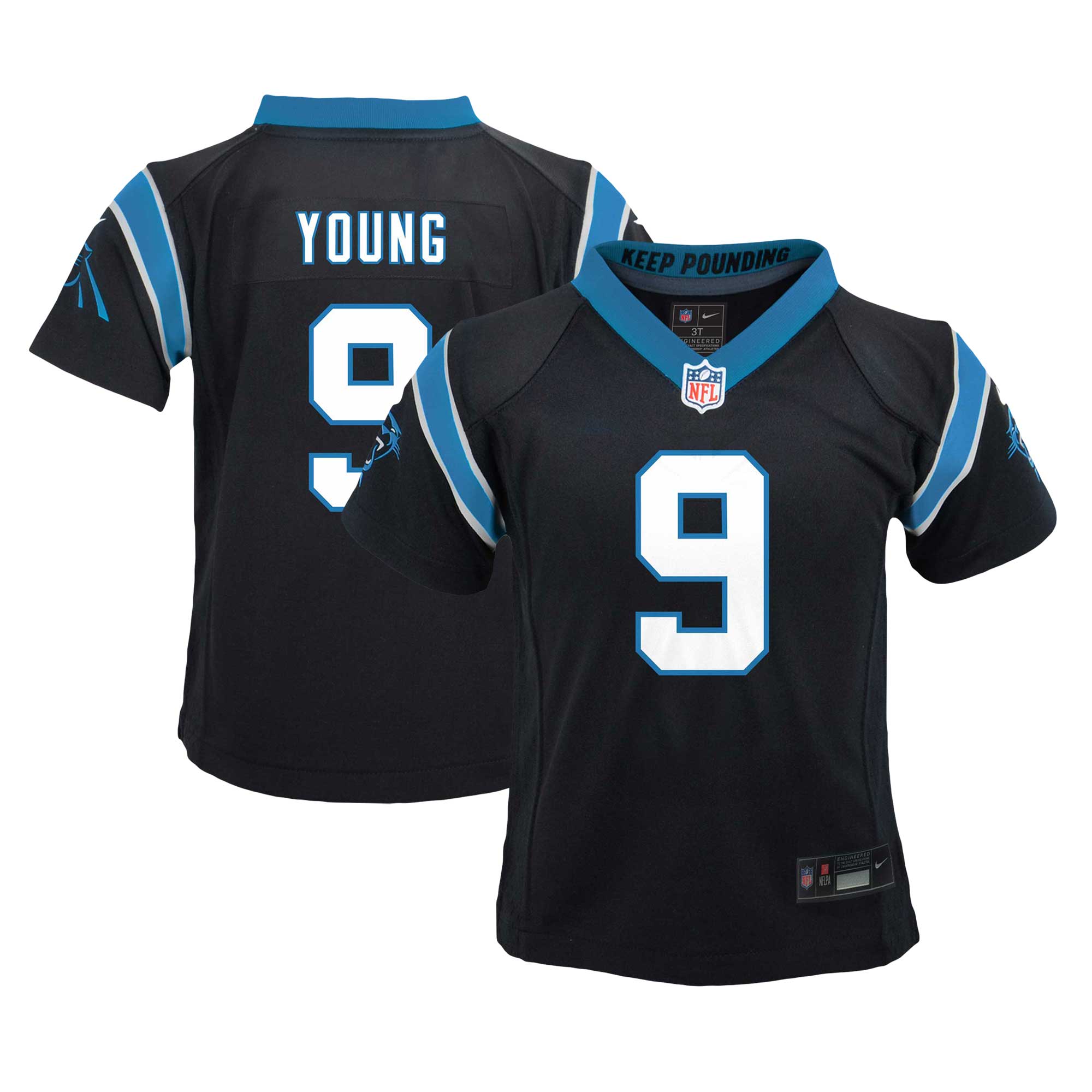 Bryce Young Carolina Panthers Infant Team Player Game Jersey Black