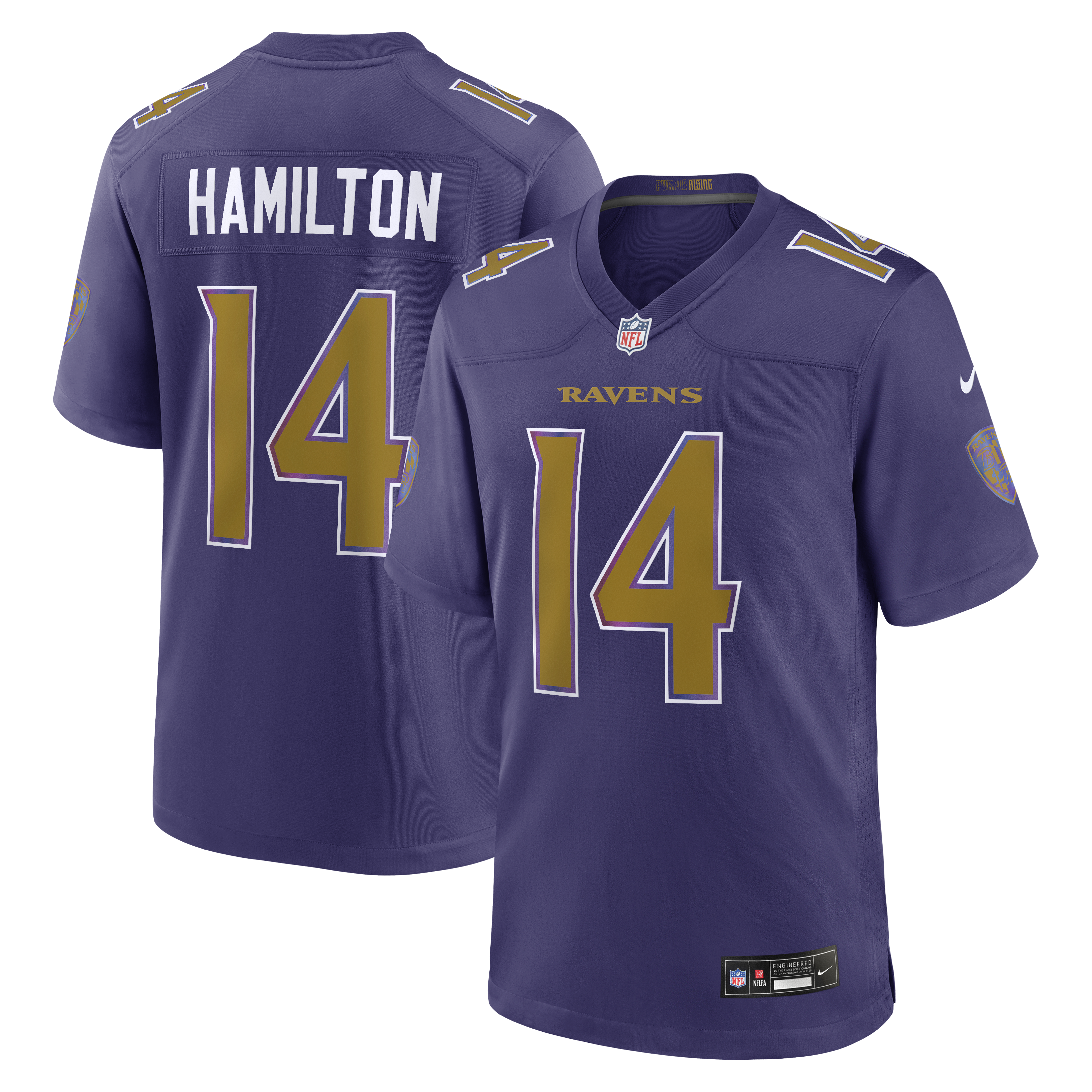 Kyle Hamilton Baltimore Ravens Alternate Game Jersey Purple