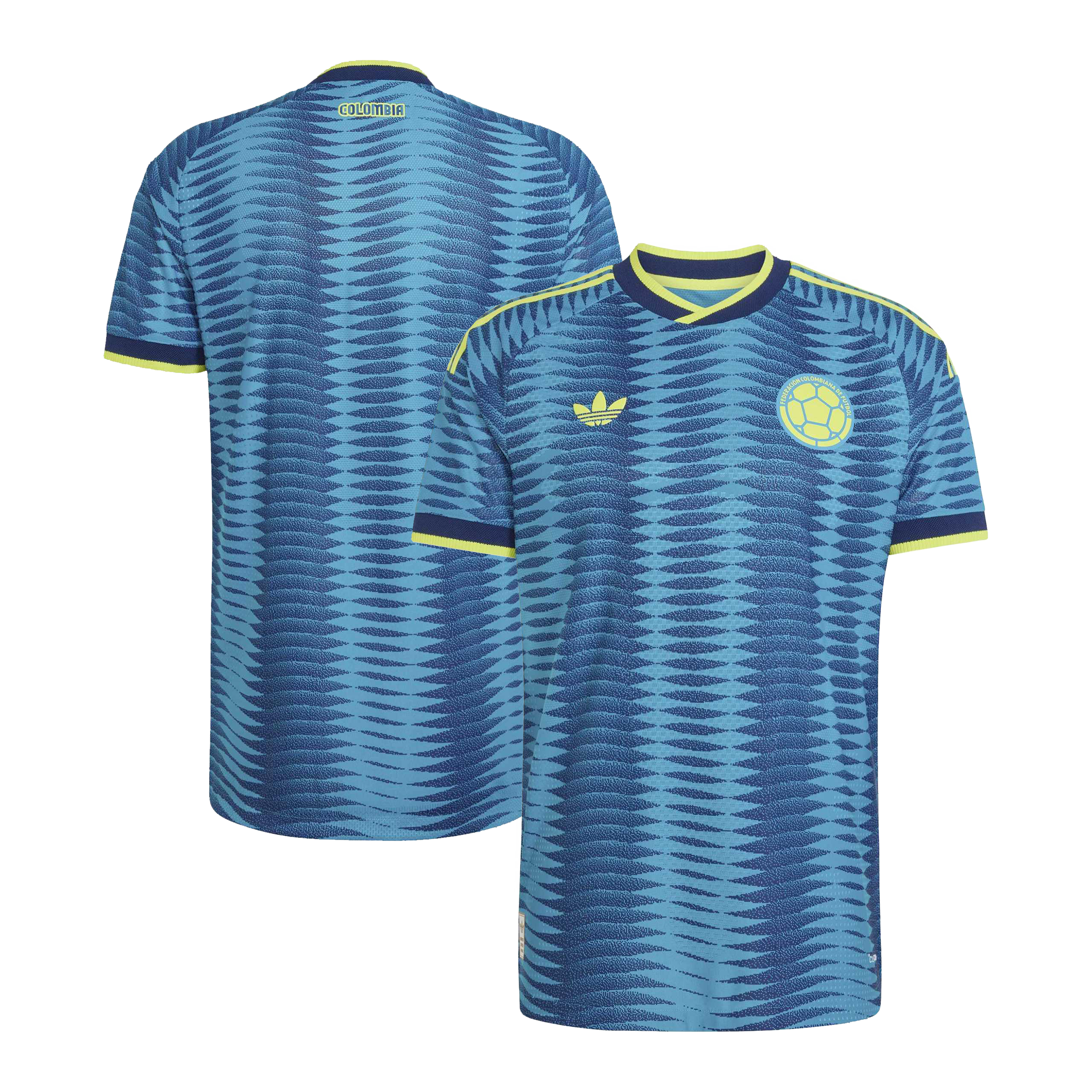 Colombia Youth National Team 2026 Away On Field Jersey Turquoise Youth