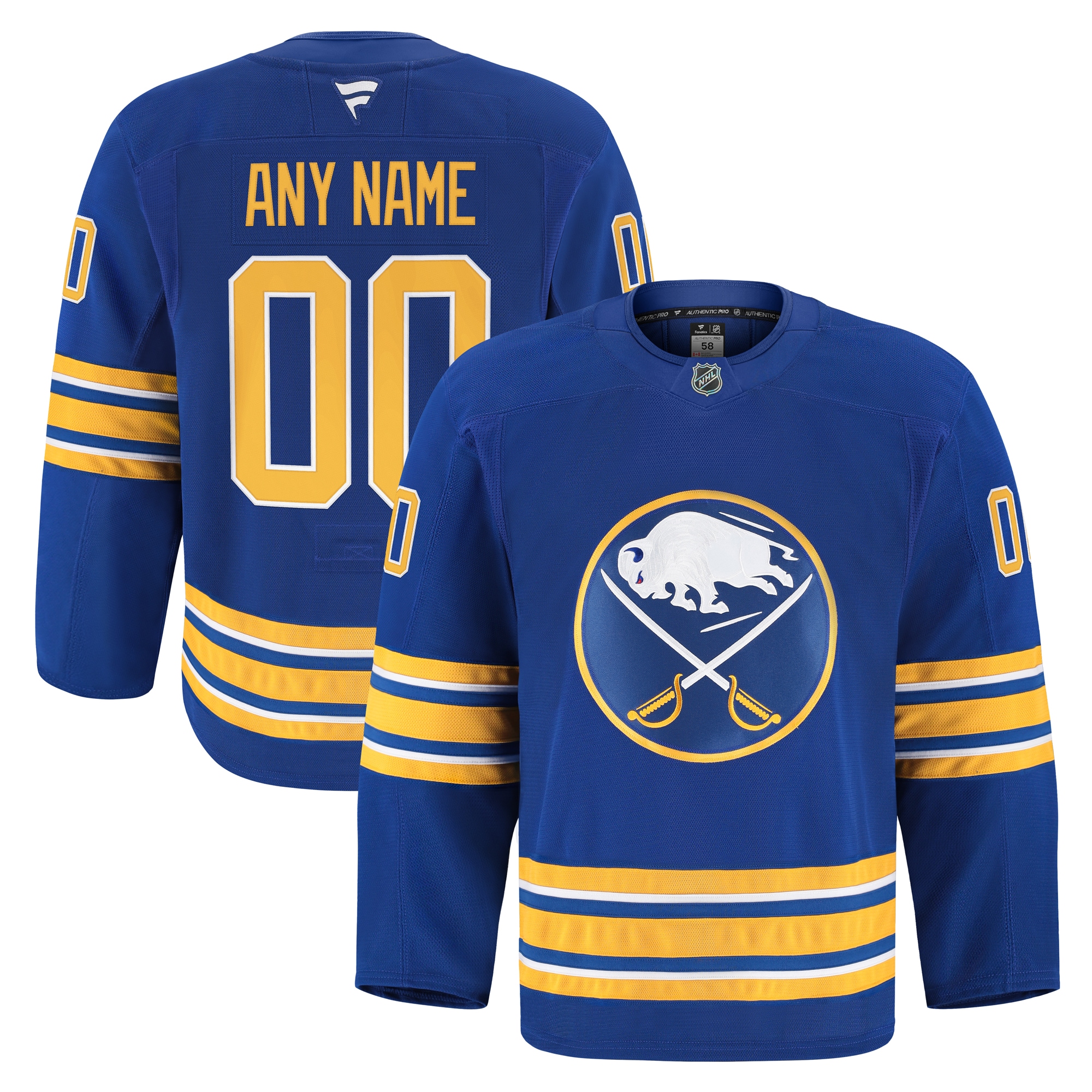 Buffalo Sabres Home Pro Custom Jersey Royal