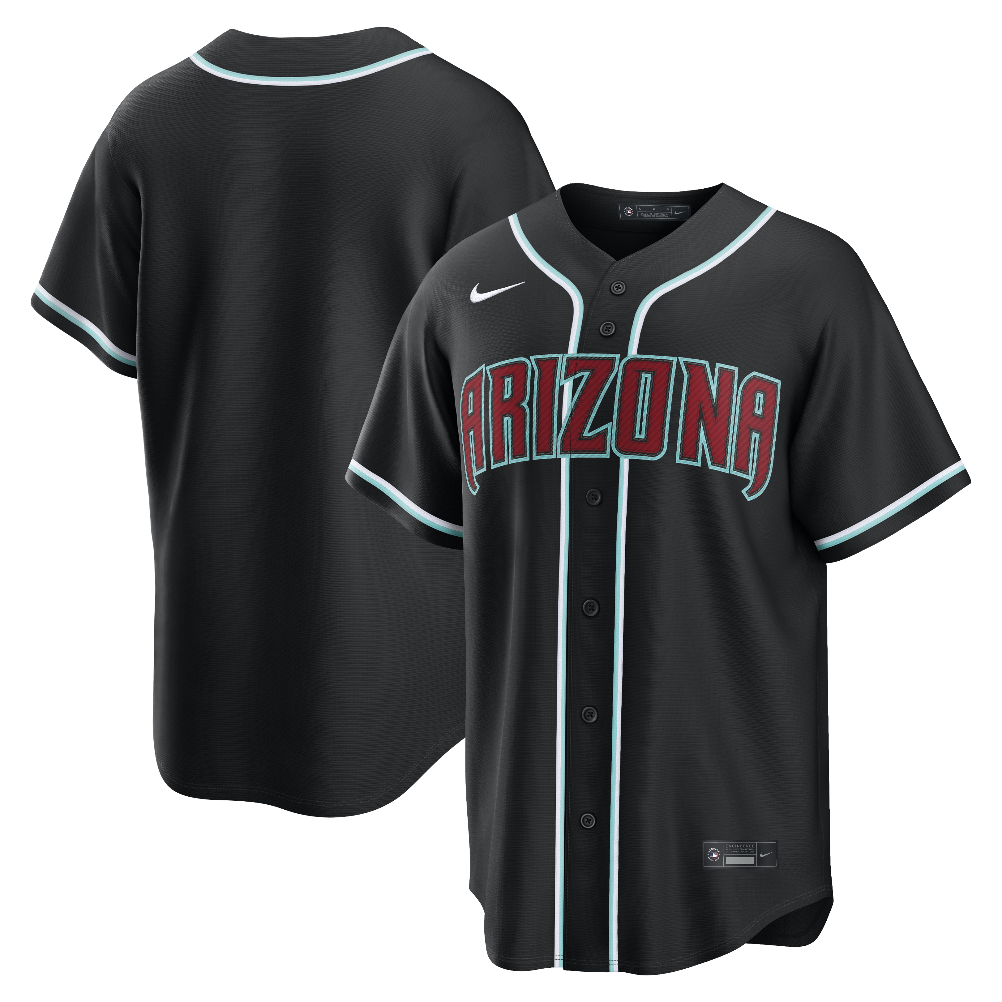 Arizona Diamondbacks Fashion Replica Black Out Jersey