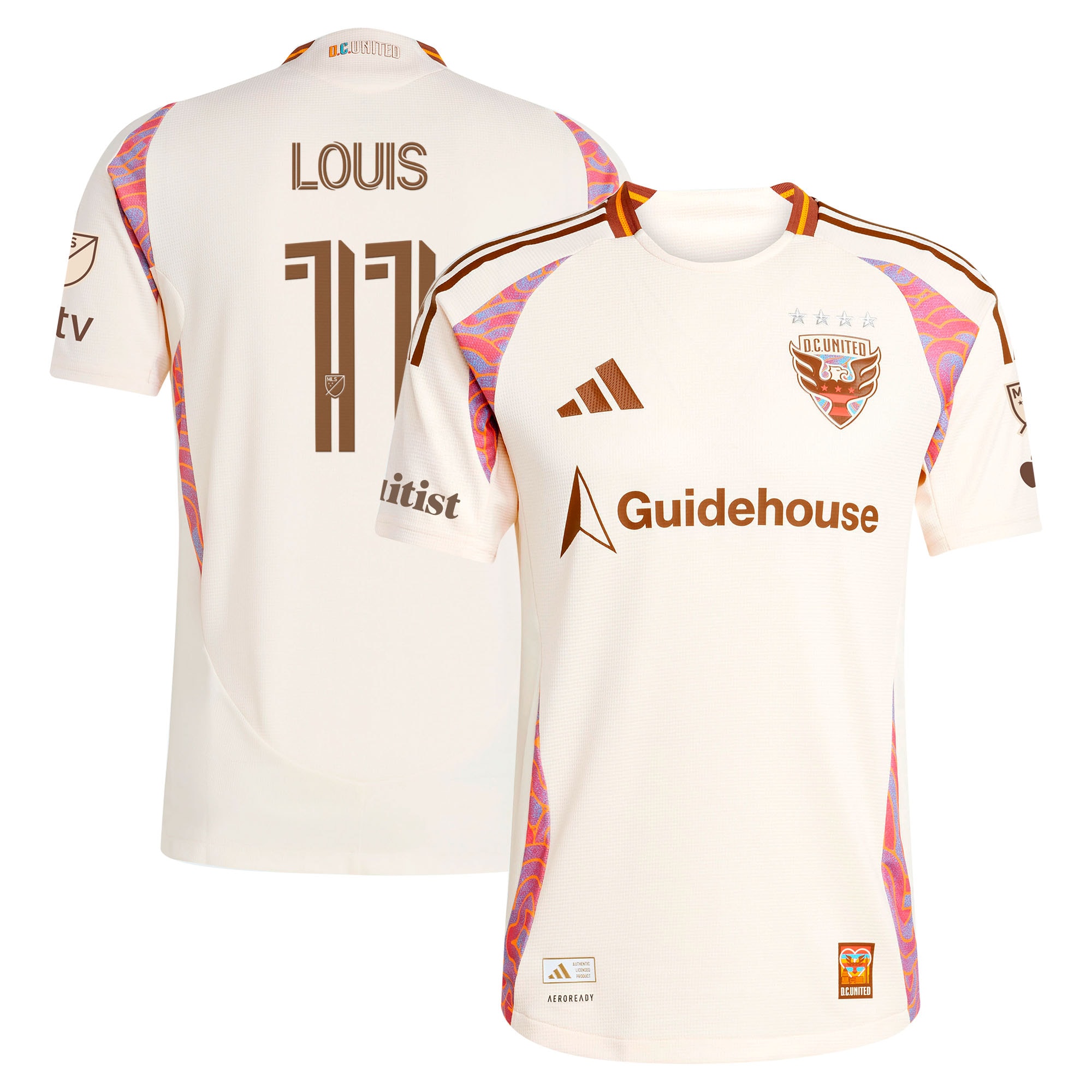 Louis Munteanu D C United 2025 The Soul Kit On Field Jersey Natural