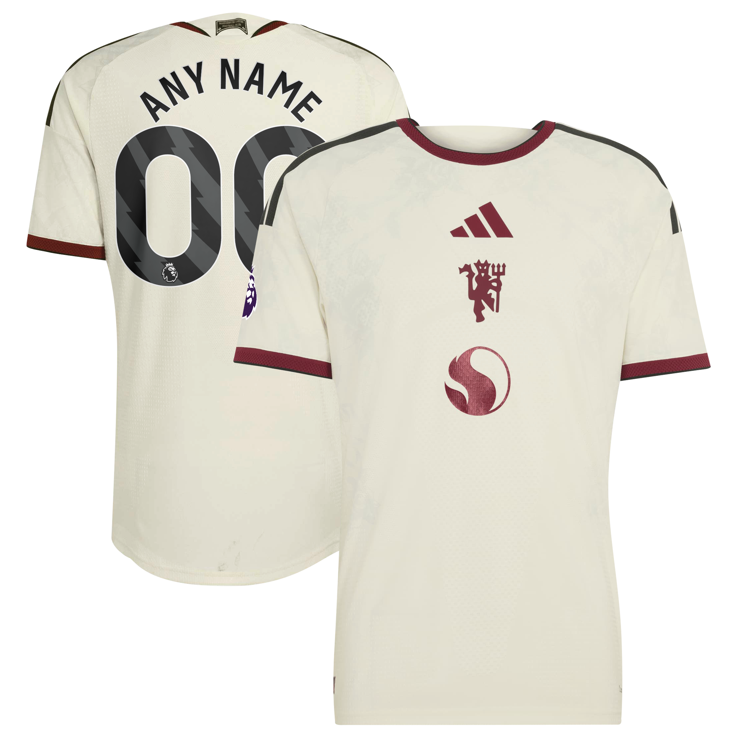 Manchester United 2026/27 Third On Field Custom Jersey Cream