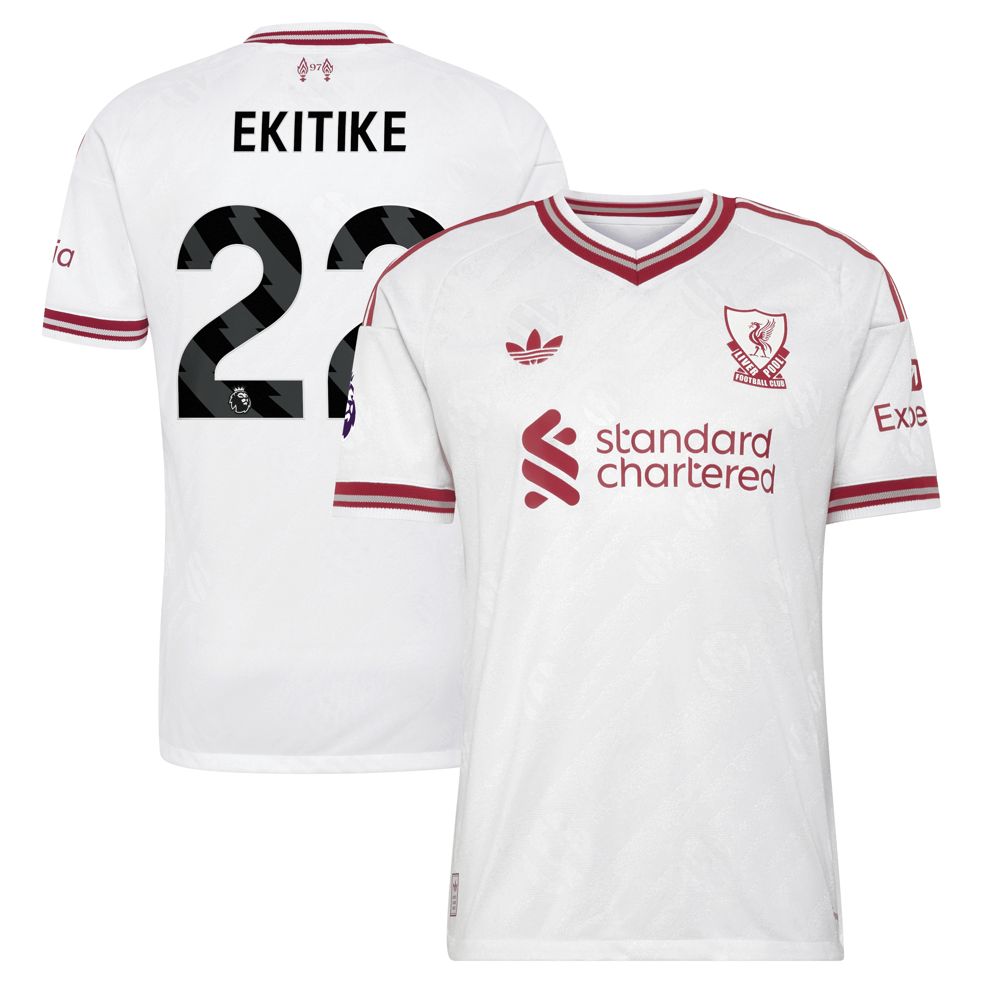 Hugo Ekitike Liverpool 2026/27 Away On Field Jersey White
