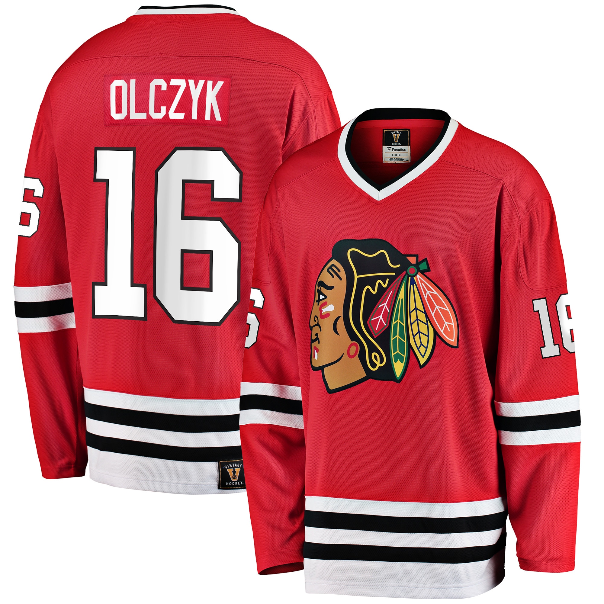 Eddie Olczyk Chicago Blackhawks Premier Breakaway Retired Player Jersey Red