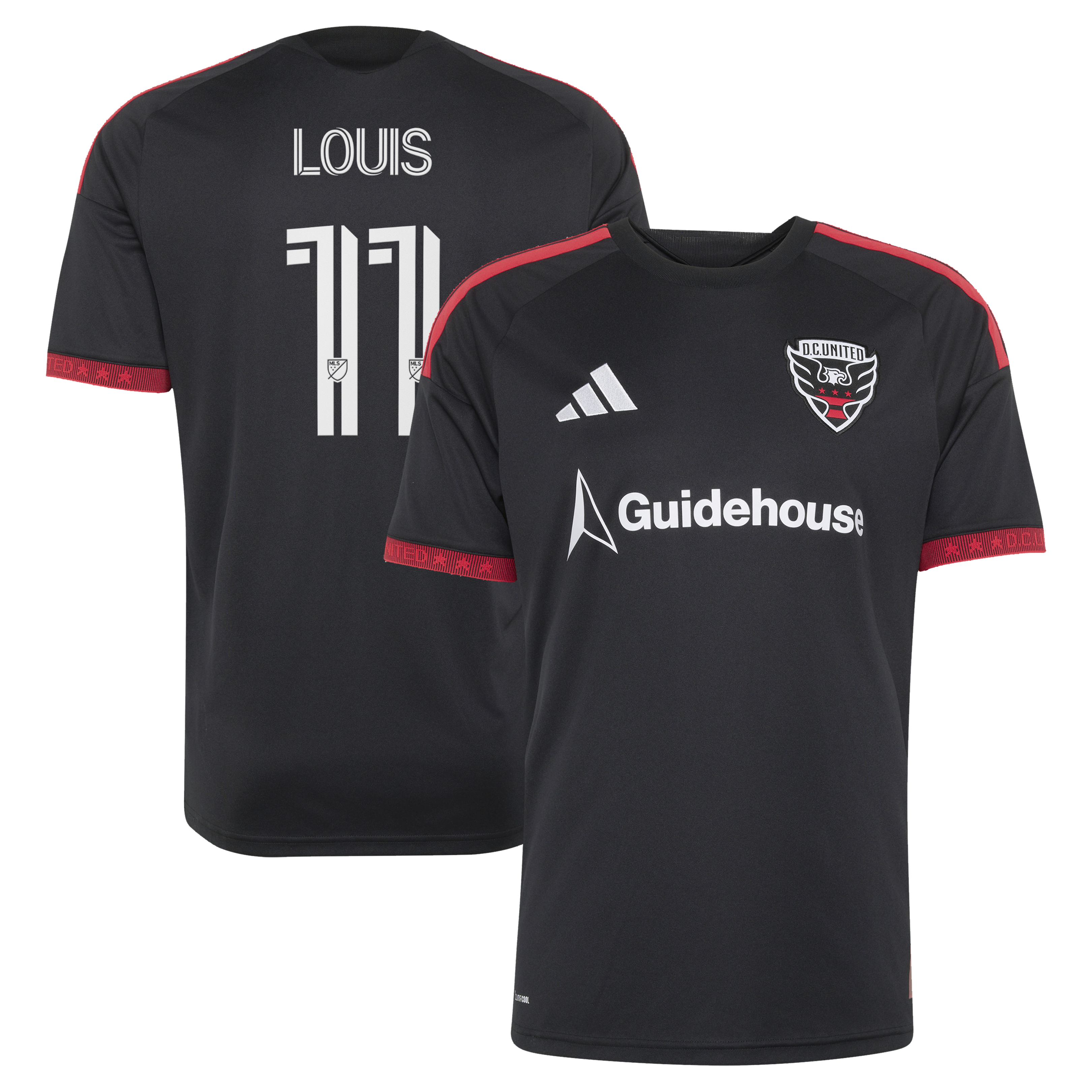 Louis Munteanu D C United 2026 Black And Red Kit Replica Jersey Black