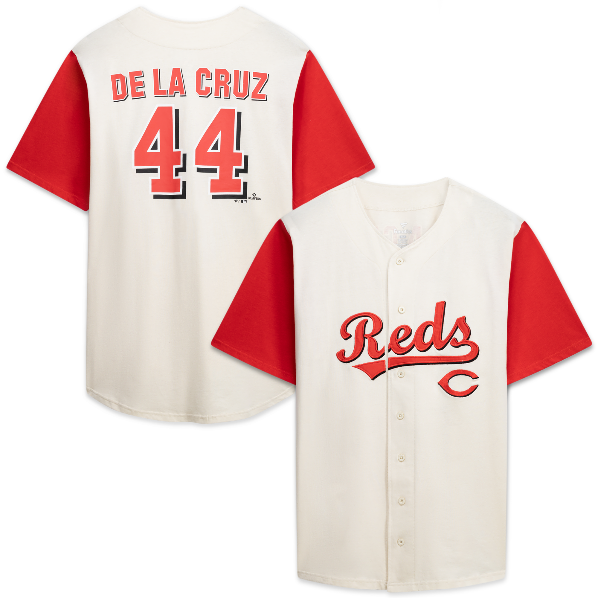 Cincinnati Reds Profile Big Tall Two Color Fashion Jersey Cream Red