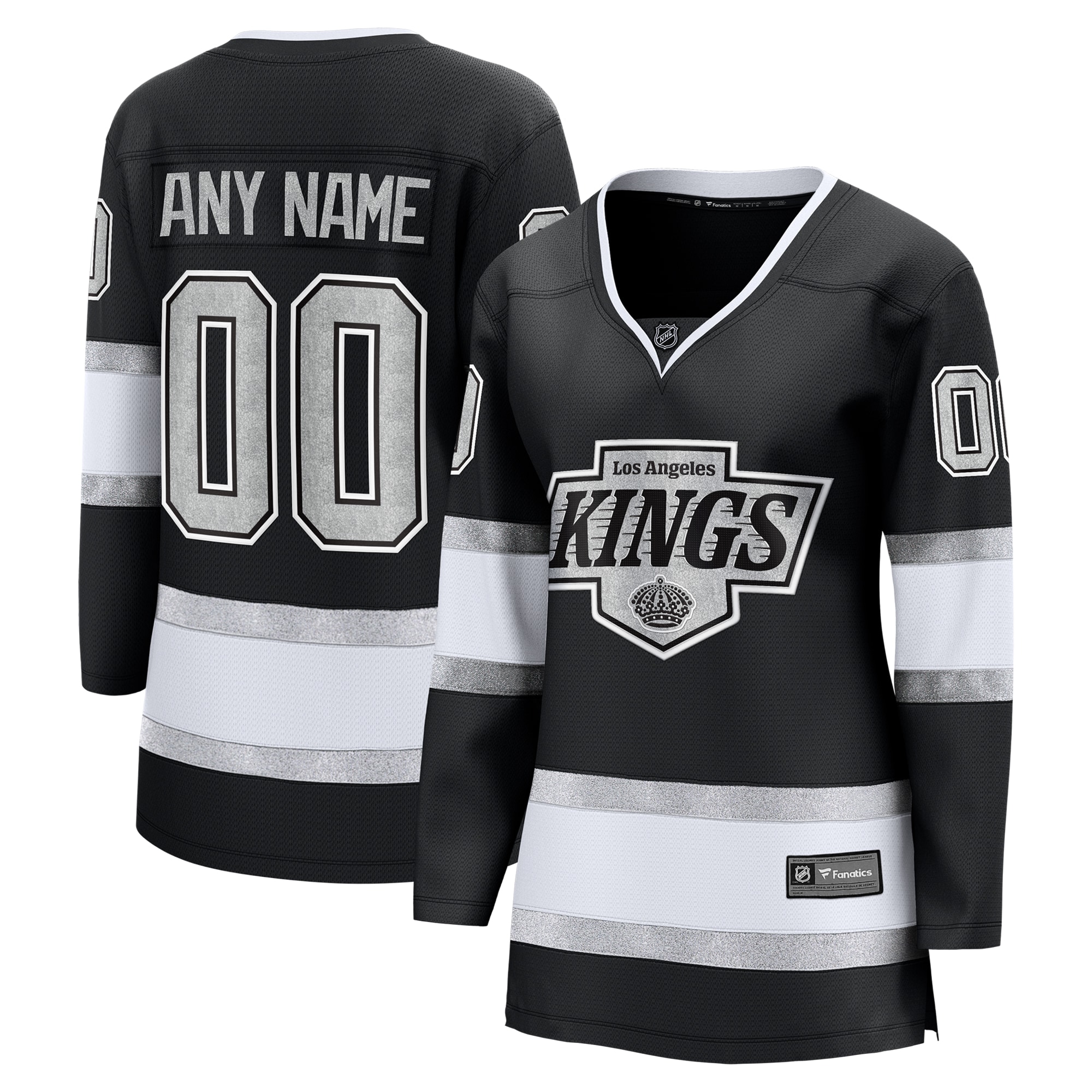 Los Angeles Kings Women S Home Breakaway Custom Jersey Black