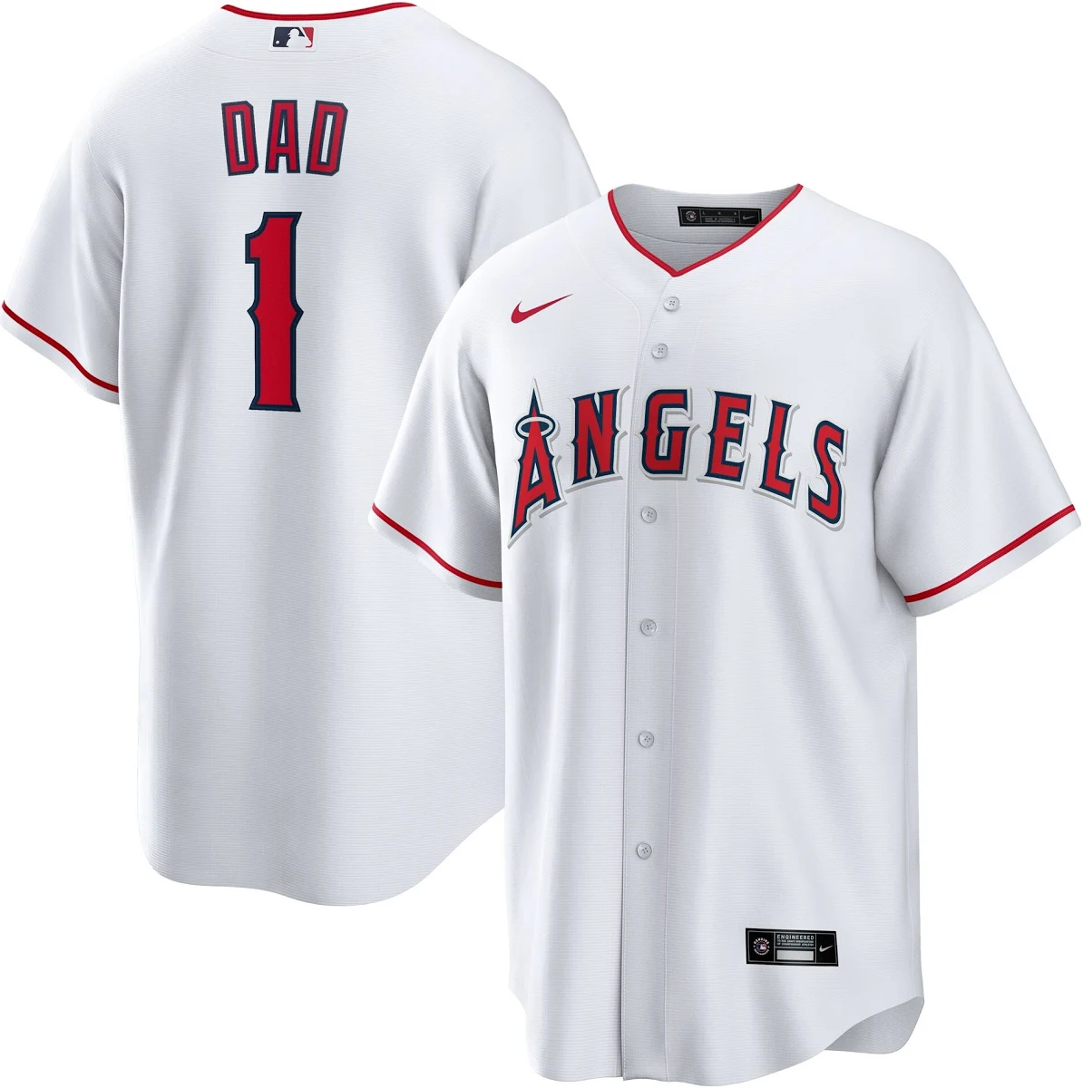 Los Angeles Angels 1 Dad Home Replica Jersey White