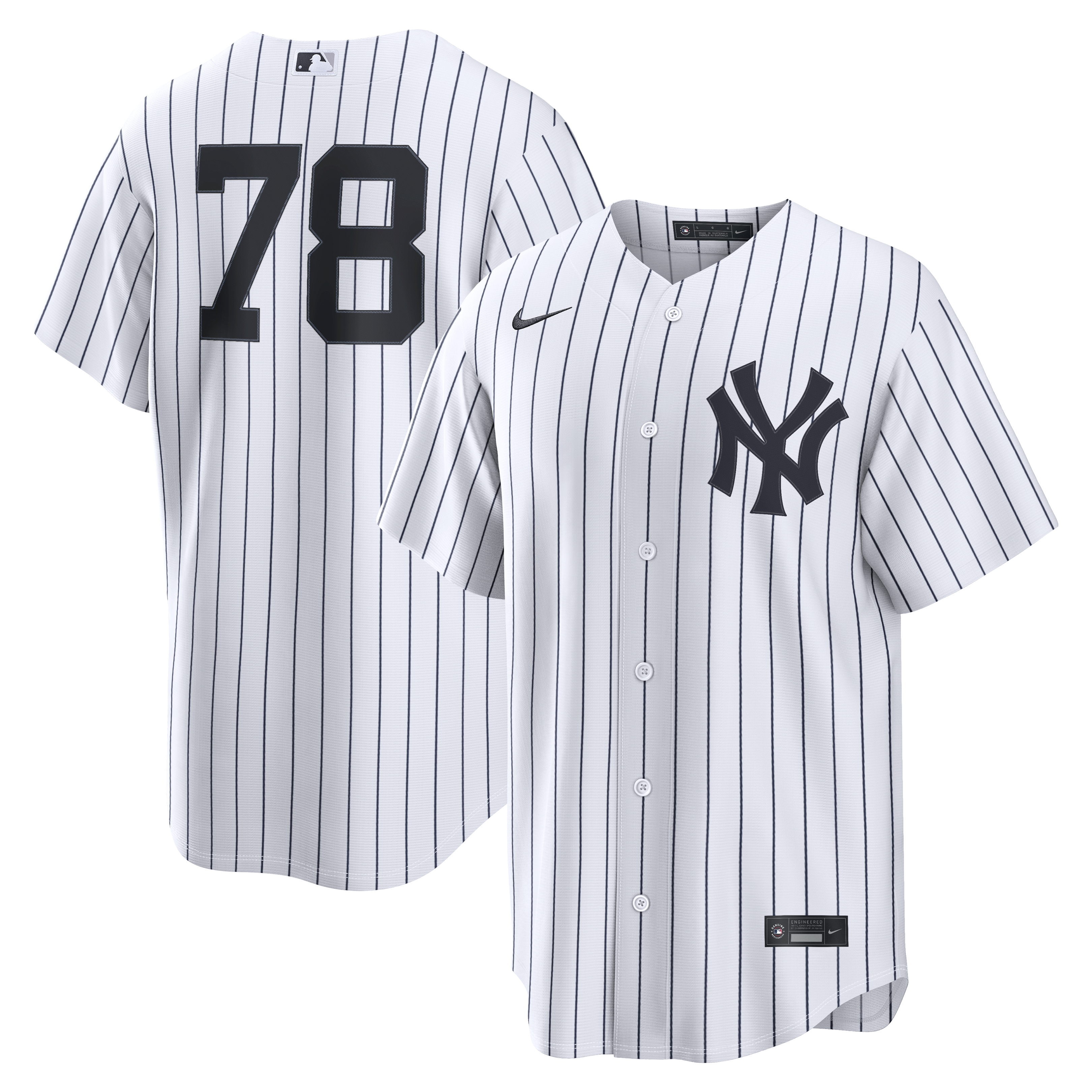 Spencer Jones New York Yankees Home Replica Jersey White