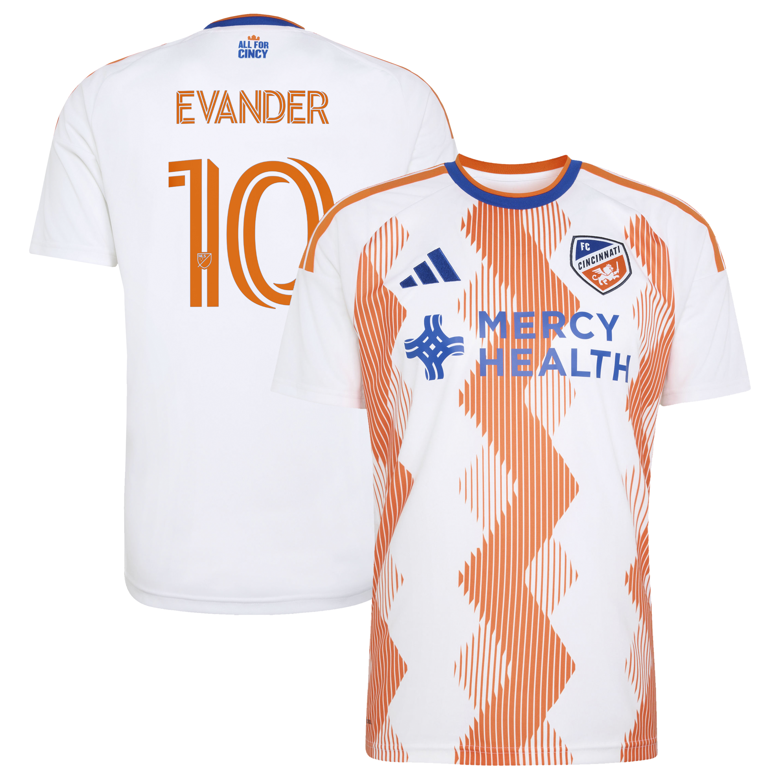 Evander Da Silva Ferreira Fc Cincinnati 2026 The Seven Hills Kit Replica Jersey White