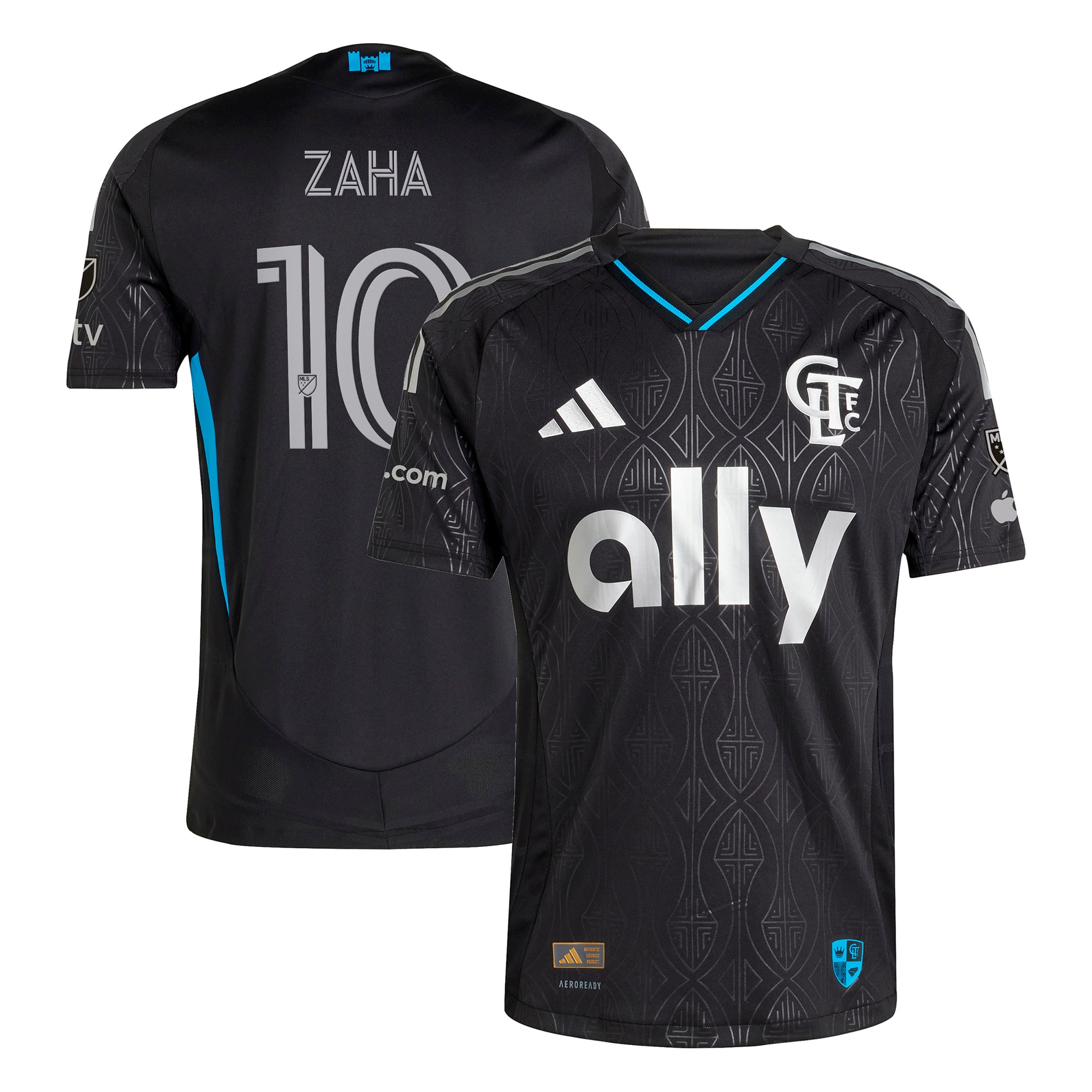 Wilfried Zaha Charlotte Fc 2025 Fortress Kit Player Jersey Black