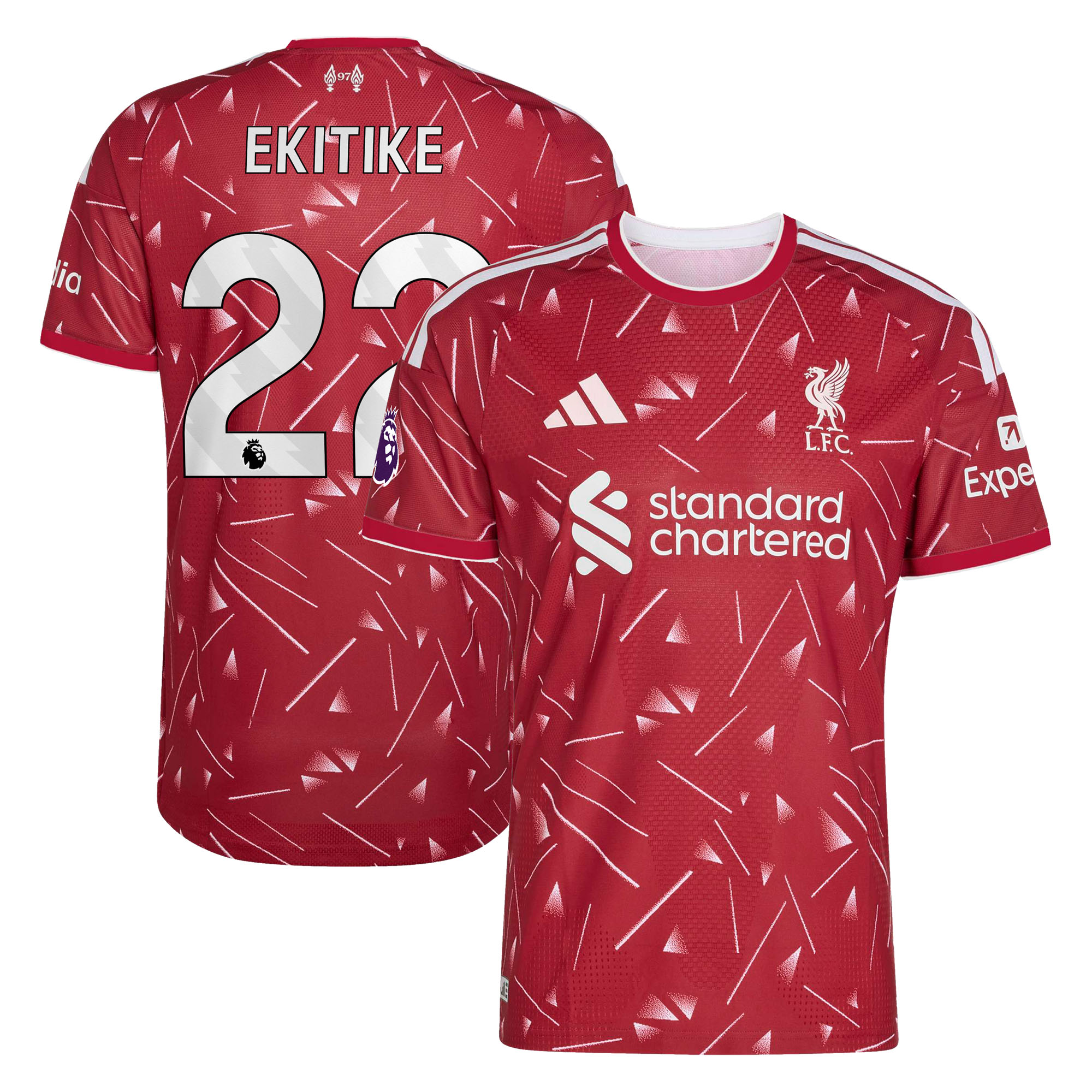 Hugo Ekitike Liverpool 2026/27 Home On Field Jersey Red