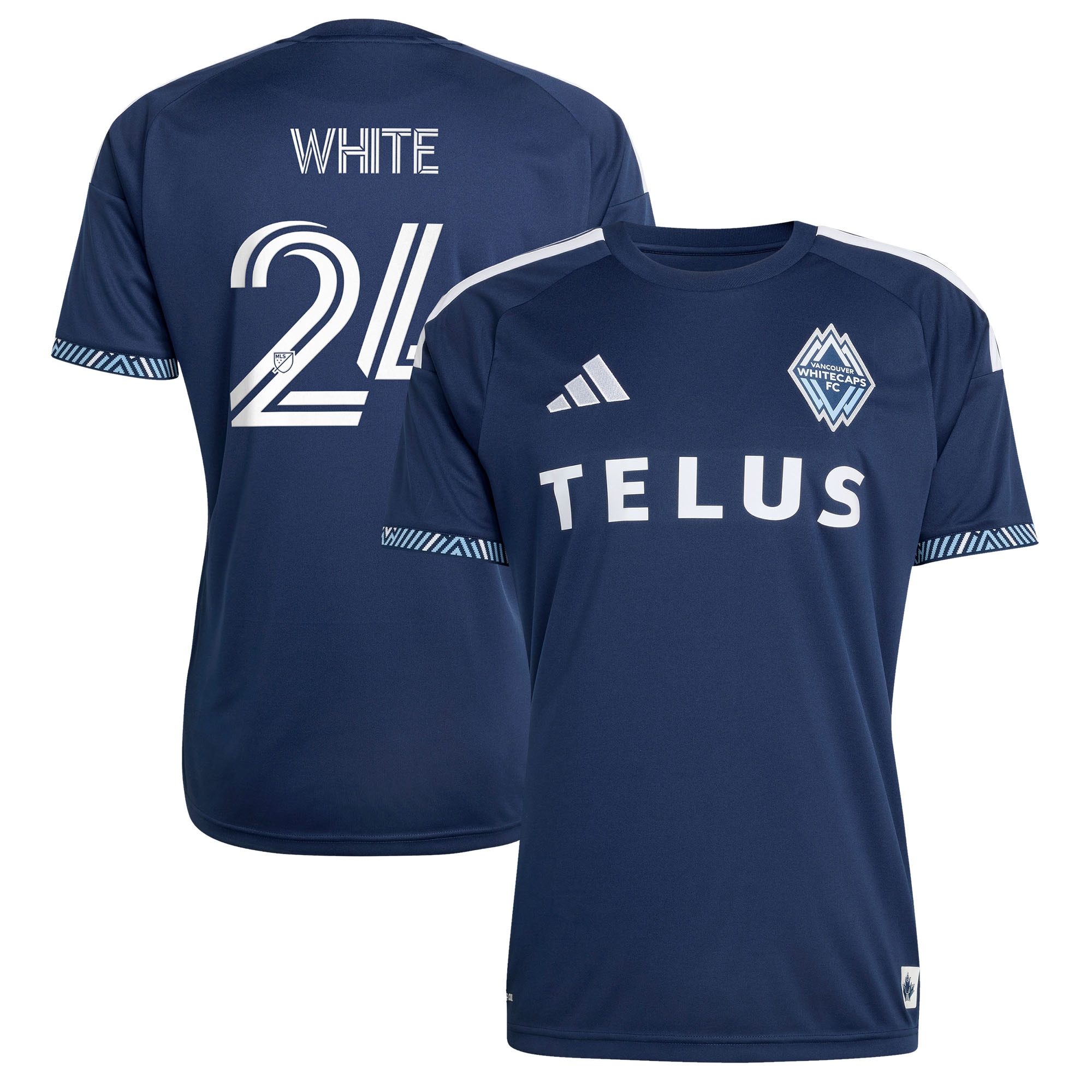 Brian White Vancouver Whitecaps Fc 2026 The Coastal Jersey Replica Jersey Blue