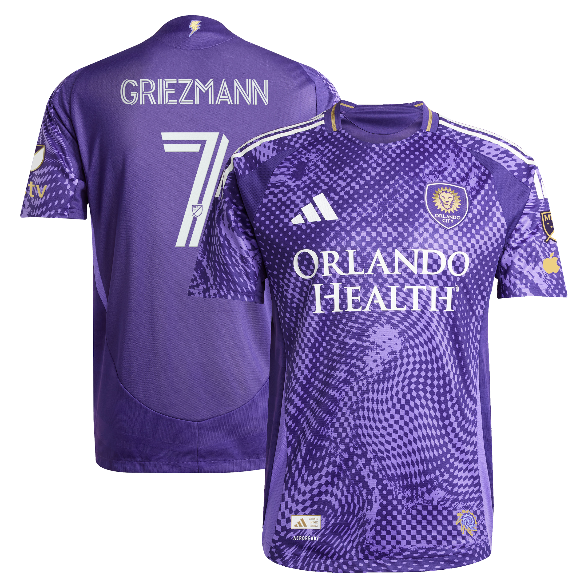Antoine Griezmann Orlando City Sc 2025 Perfect Storm On Field Jersey Purple