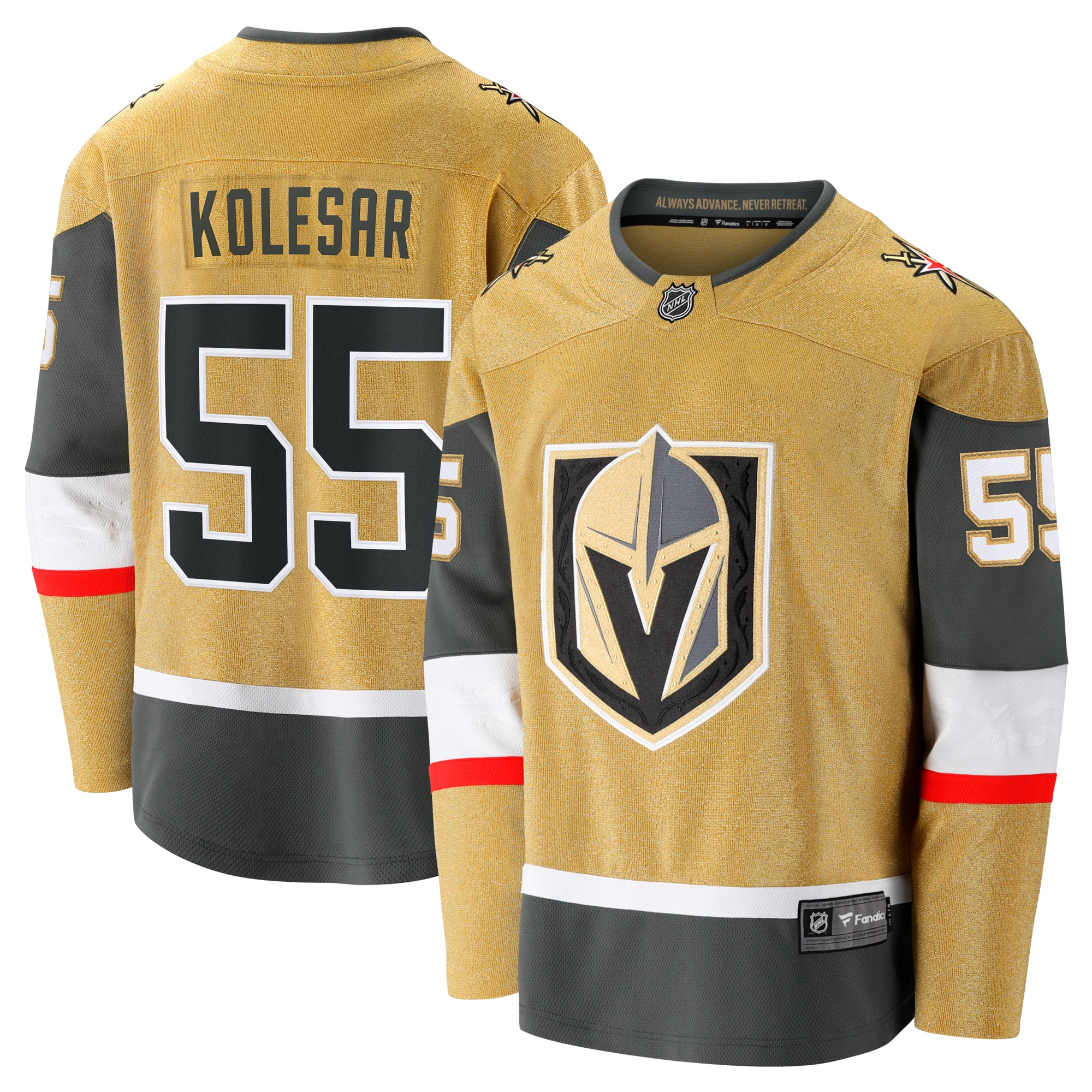 Keegan Kolesar Vegas Golden Knights Home Breakaway Jersey Gold