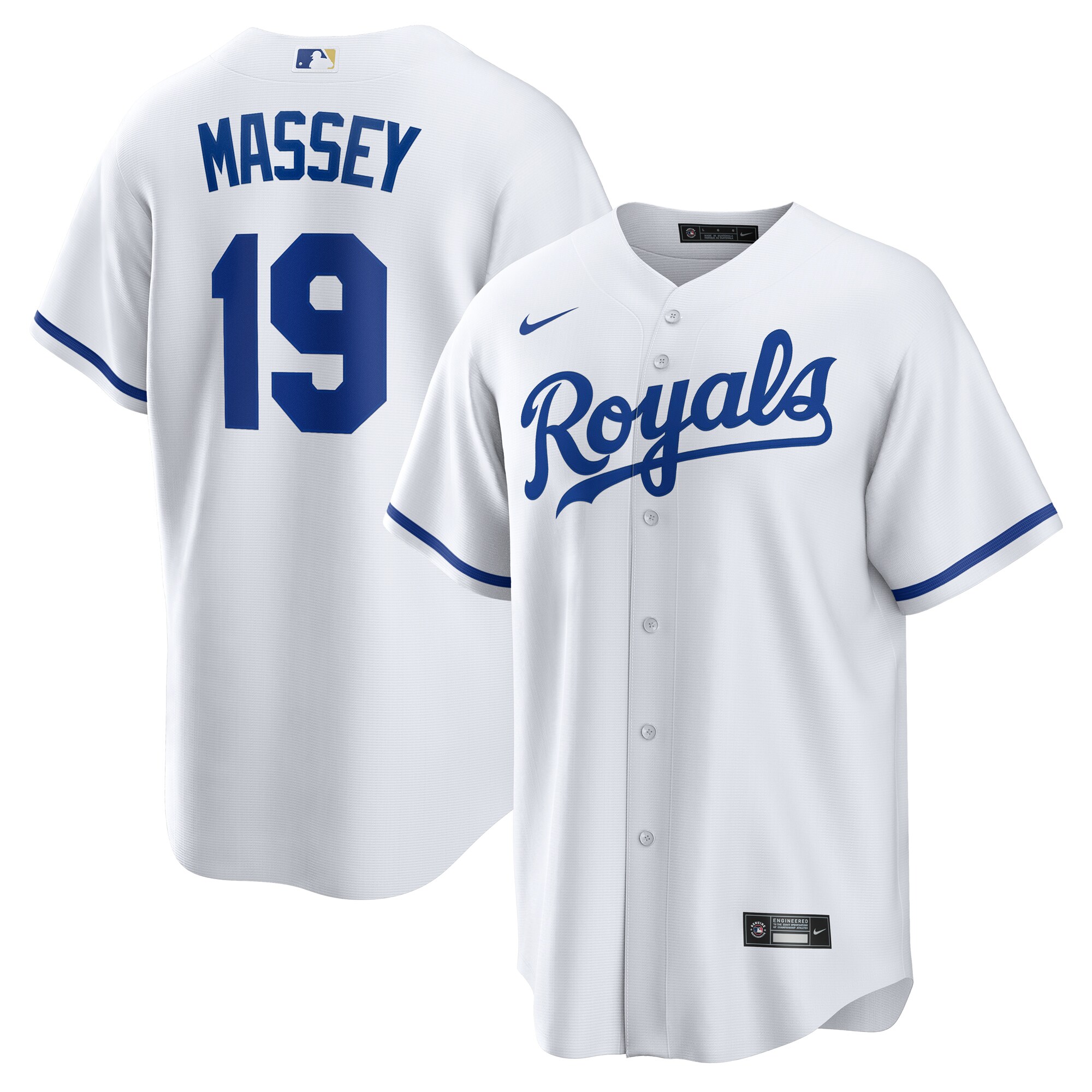 Michael Massey Kansas City Royals Home Replica Jersey White