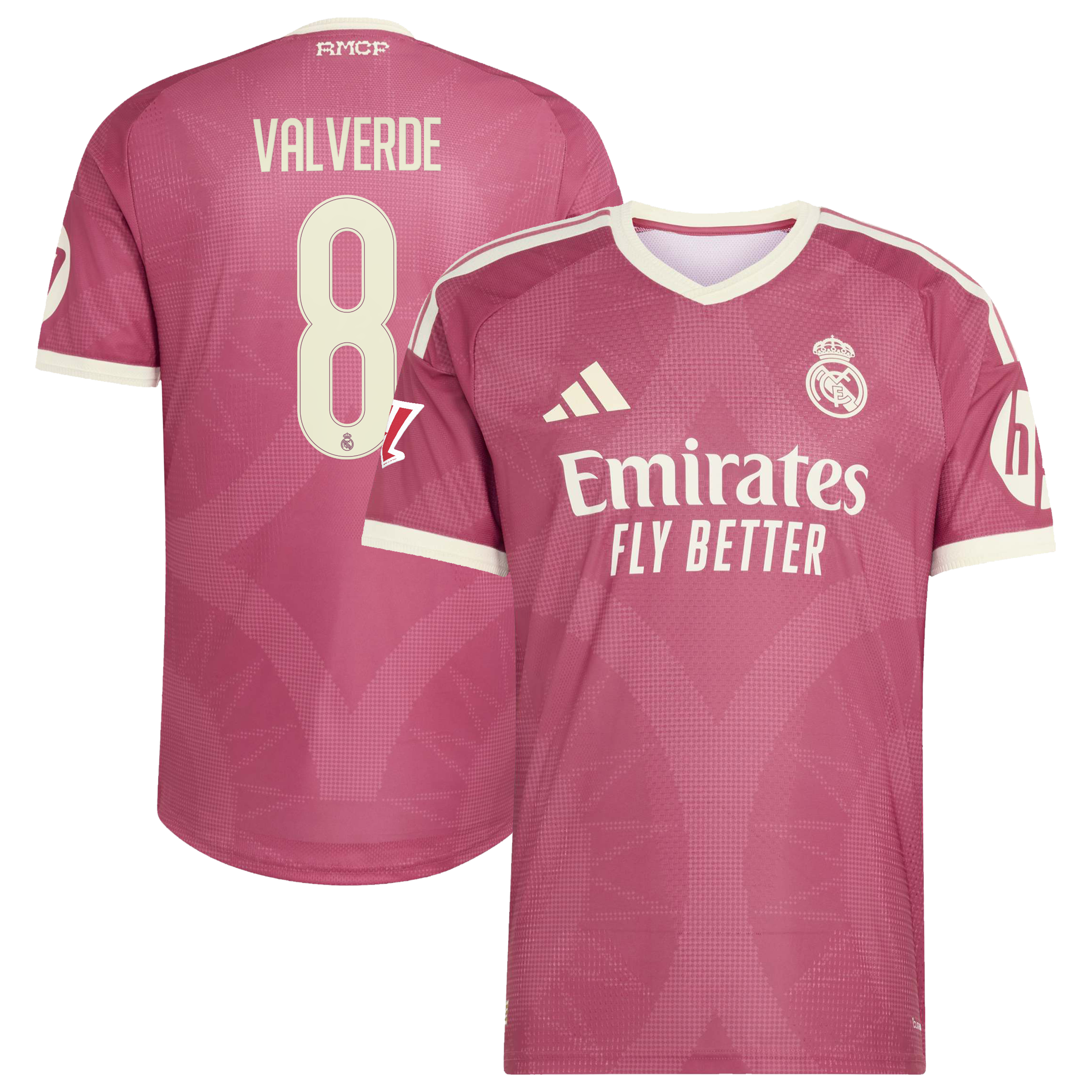 Federico Valverde Real Madrid 2026/27 Third On Field Jersey Pink