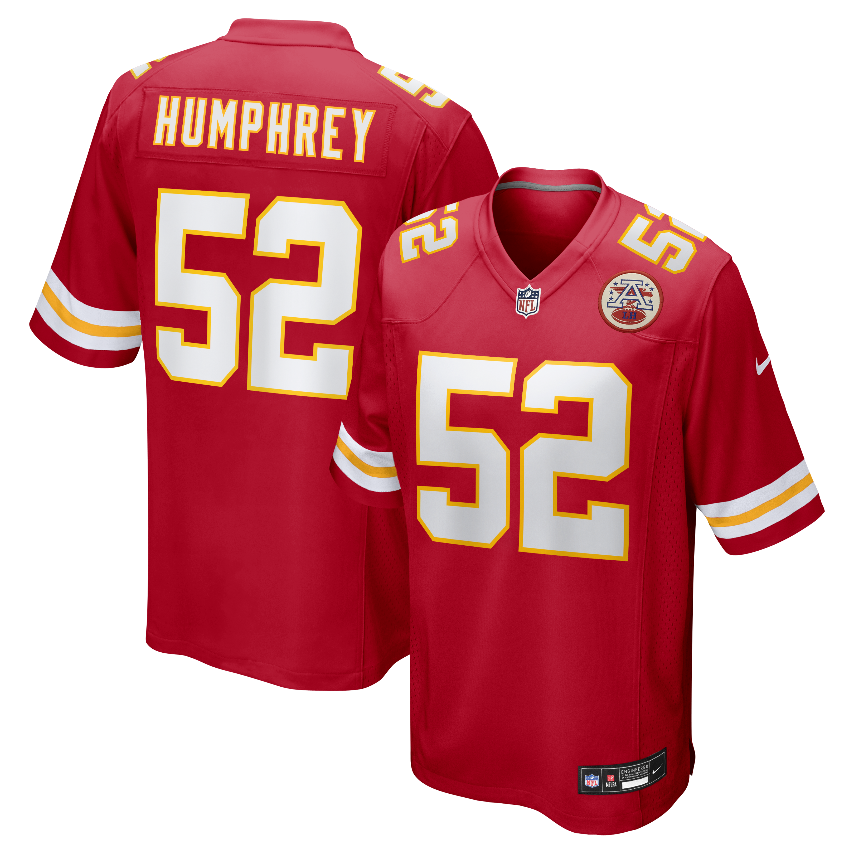 Creed Humphrey Kansas City Chiefs Game Jersey Red
