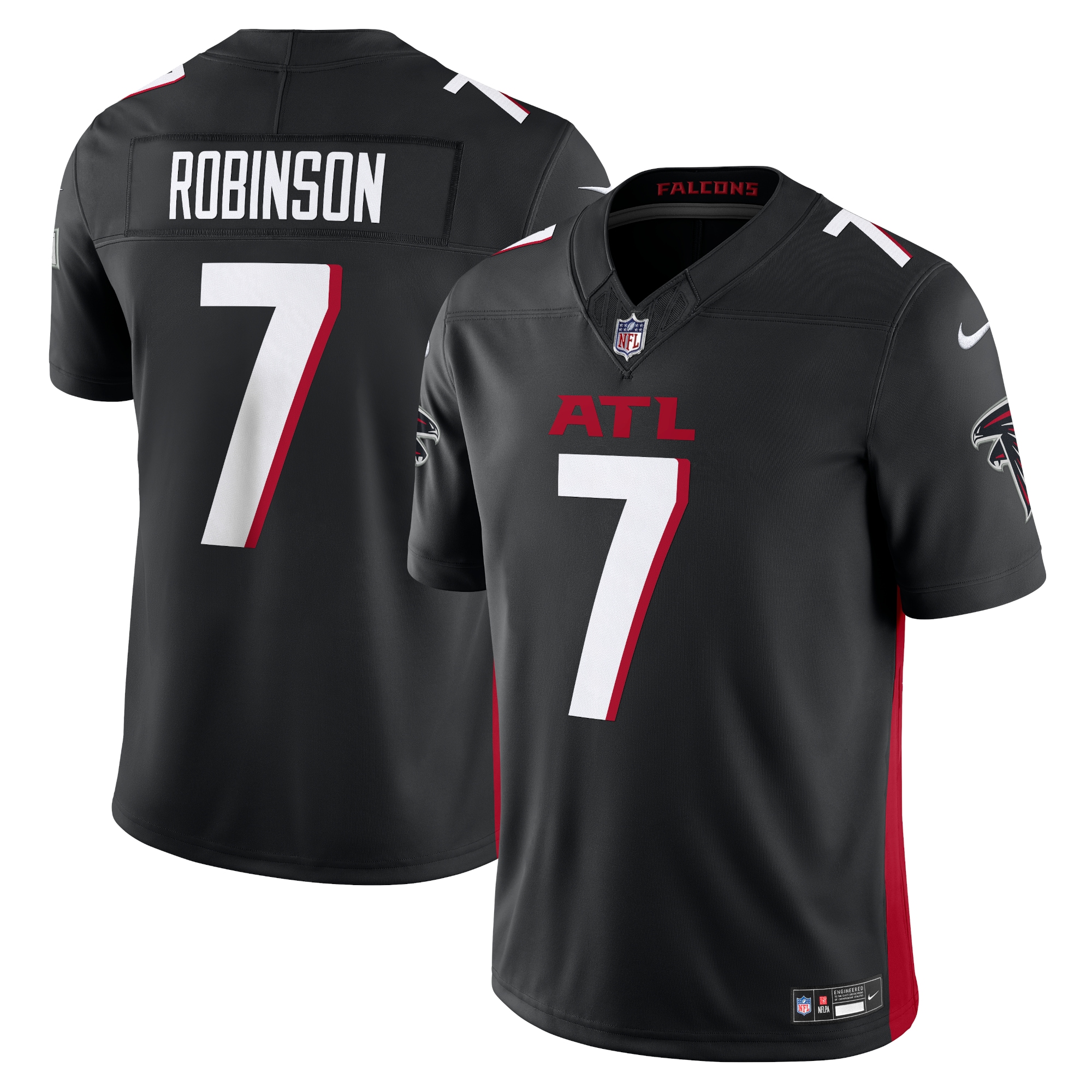Bijan Robinson Atlanta Falcons Vapor F U S E Limited Jersey Black