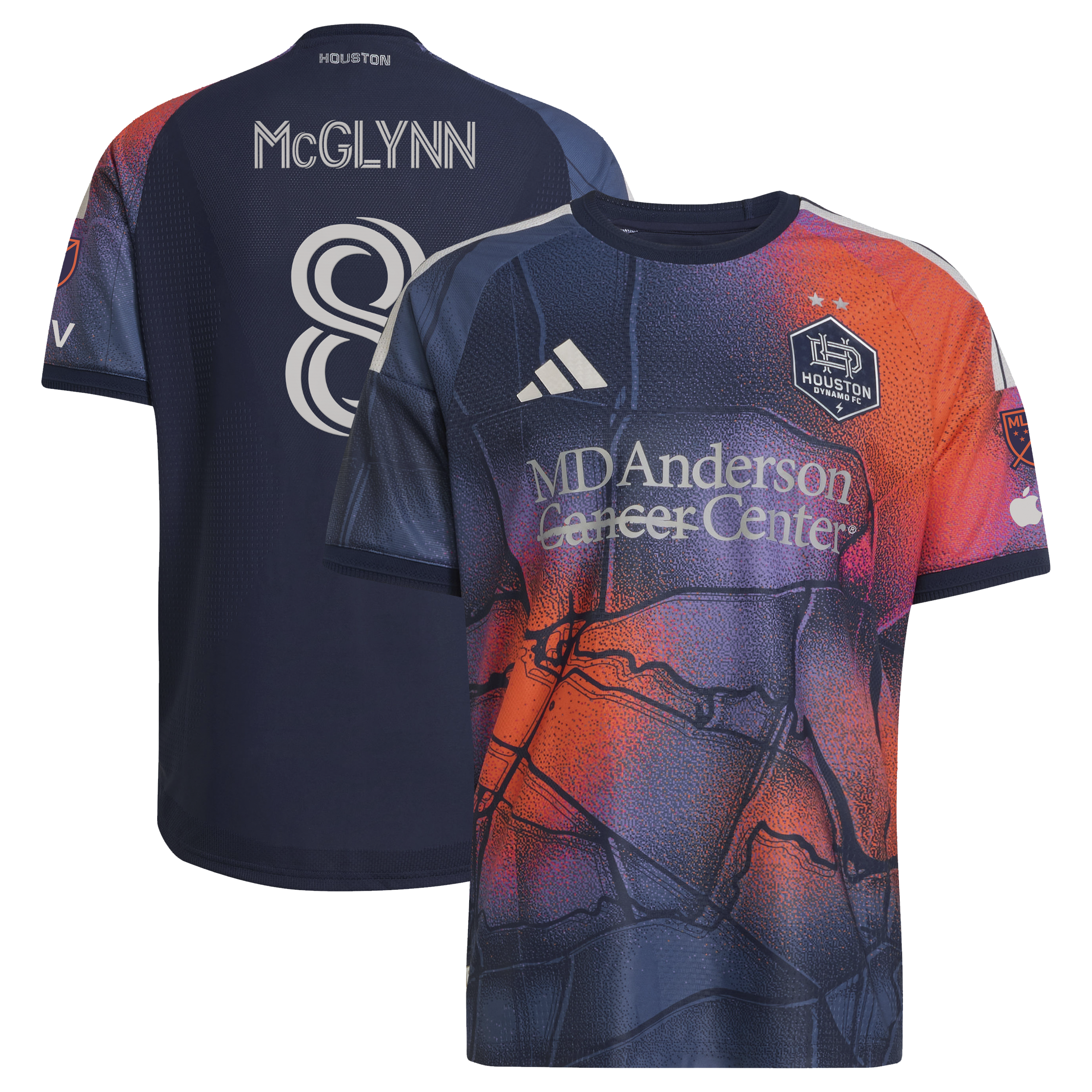 Jack Mcglynn Houston Dynamo Fc 2026 Mission Control On Field Patch Jersey Blue