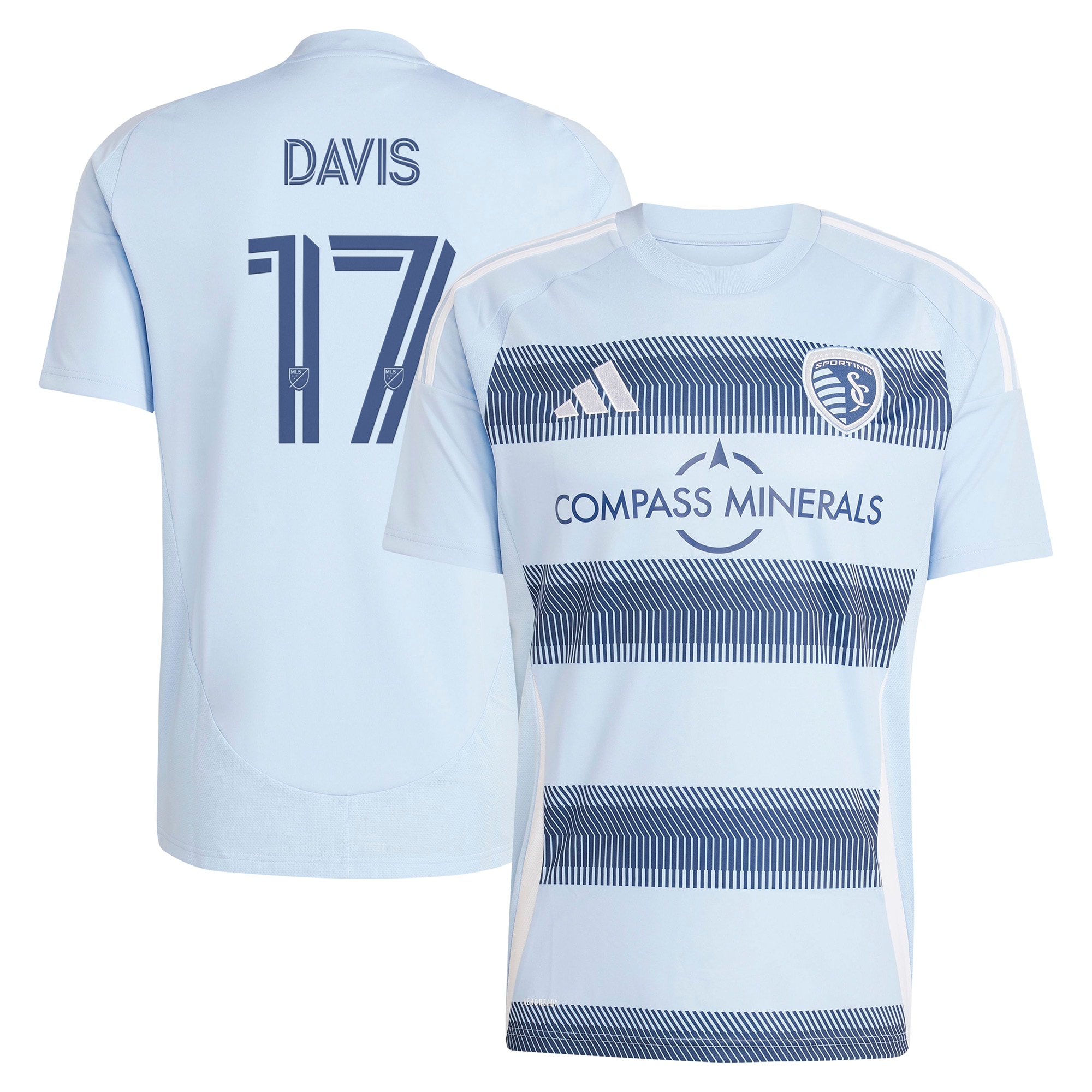 Jake Davis Sporting Kansas City 2025 One Kc Replica Player Jersey Light Blue