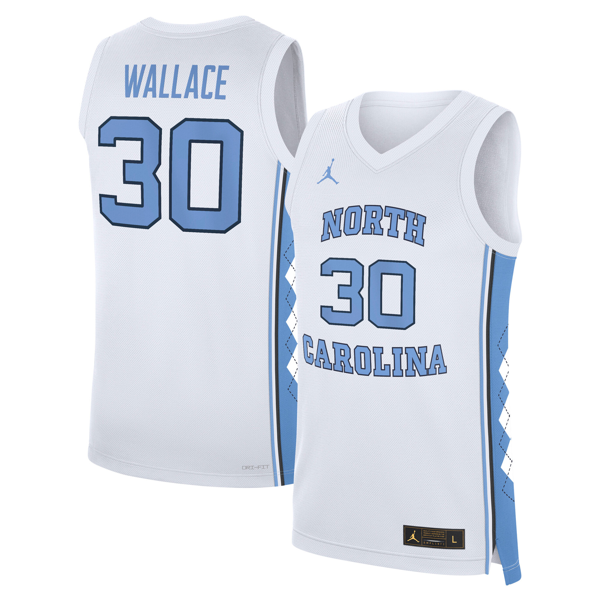 Rasheed Wallace North Carolina Tar Heels Jordan Brand Replica Basketball Jersey White