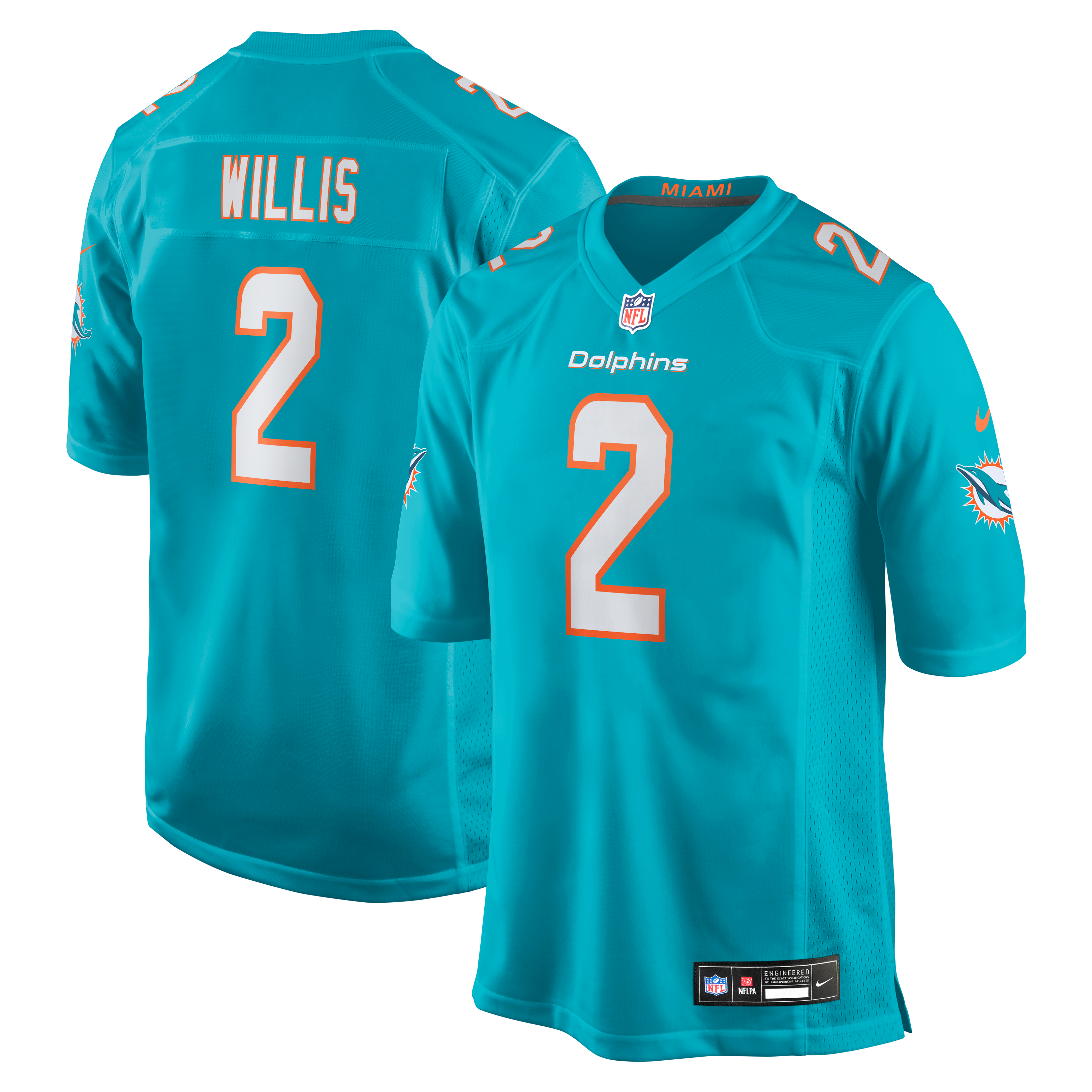Malik Willis Miami Dolphins Game Jersey Teal Men