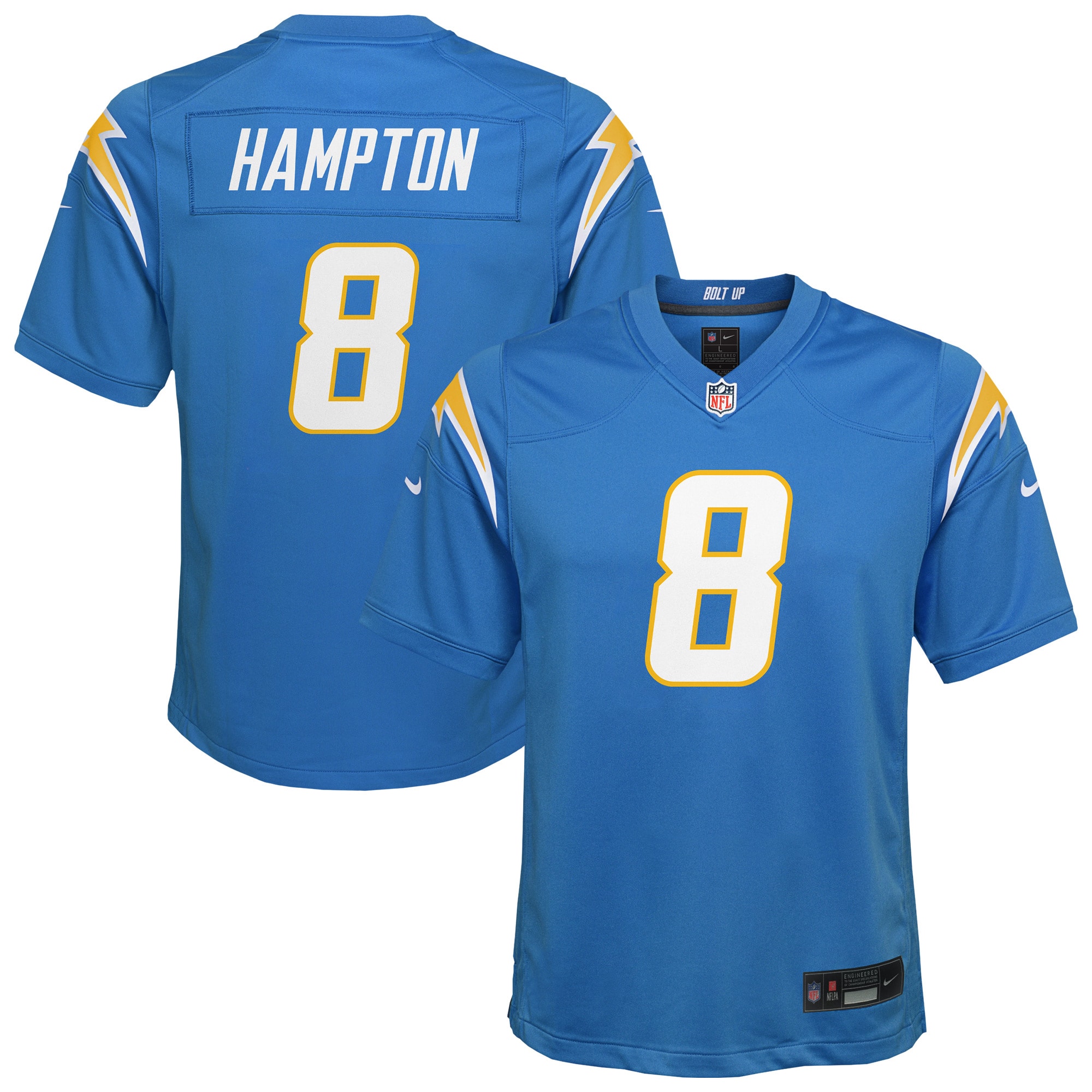 Omarion Hampton Los Angeles Chargers Team Game Jersey Powder Blue Men
