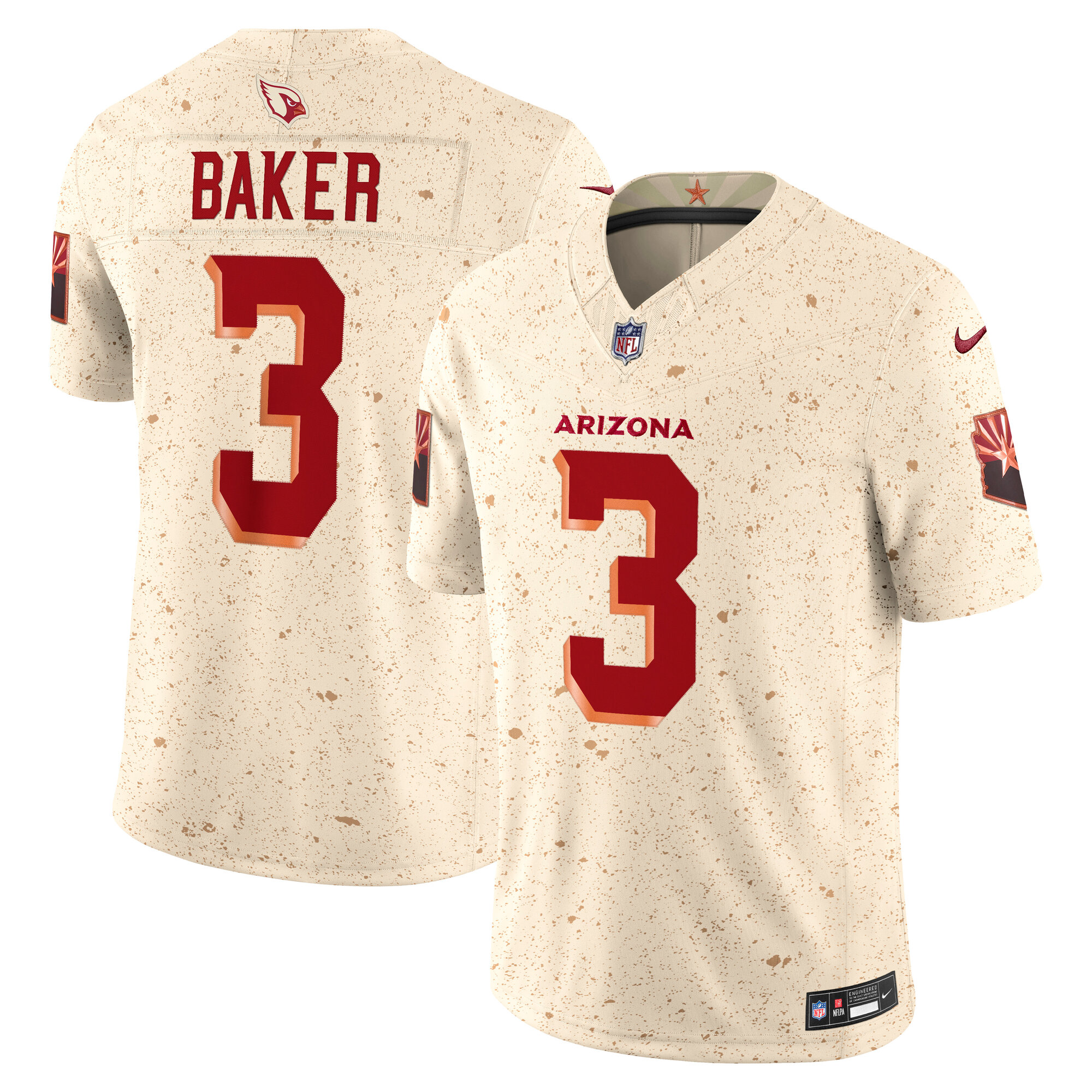 Budda Baker Arizona Cardinals 2025 Rivalries Collection Stitched Limited Jersey Natural