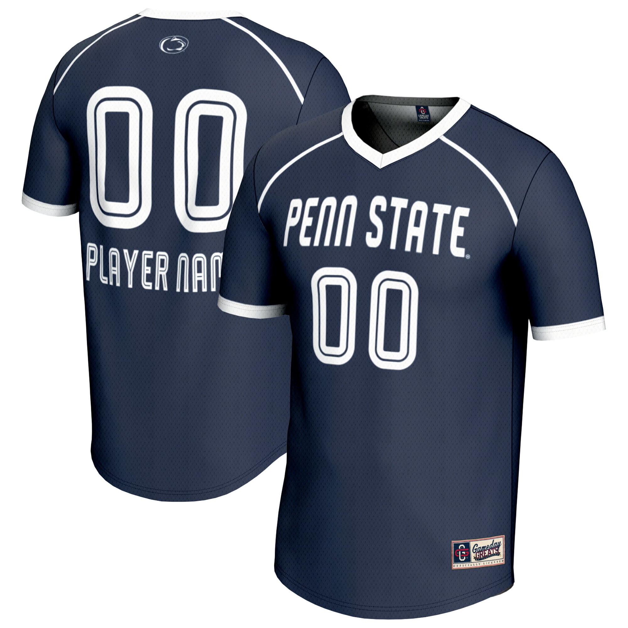 Penn State Nittany Lions Gameday Greats Nil Pick A Player Lightweight Collegiate Lacrosse Jersey Navy Men