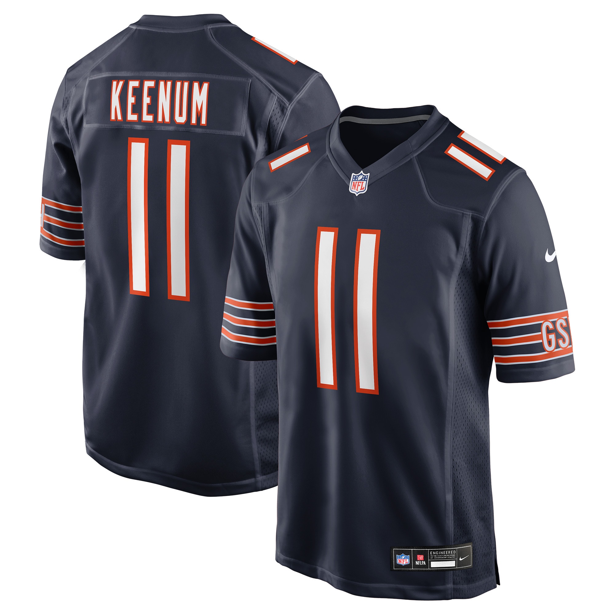 Case Keenum Chicago Bears Team Game Jersey Navy